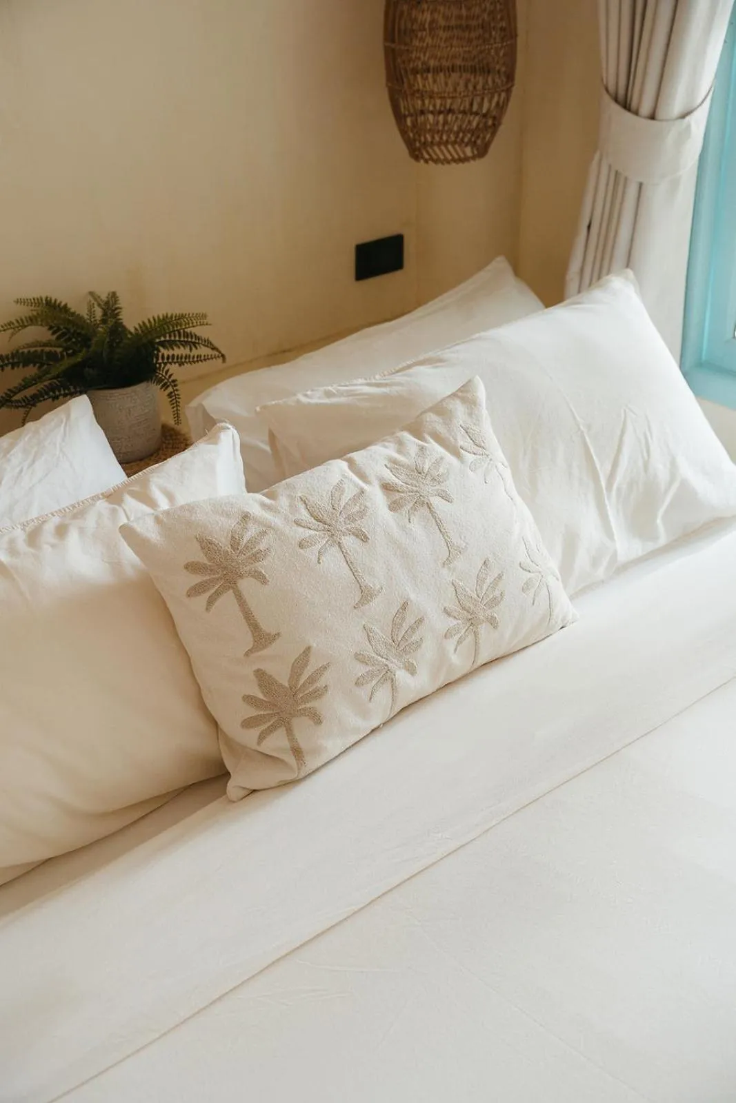 Bed in Indie Beach Bungalows