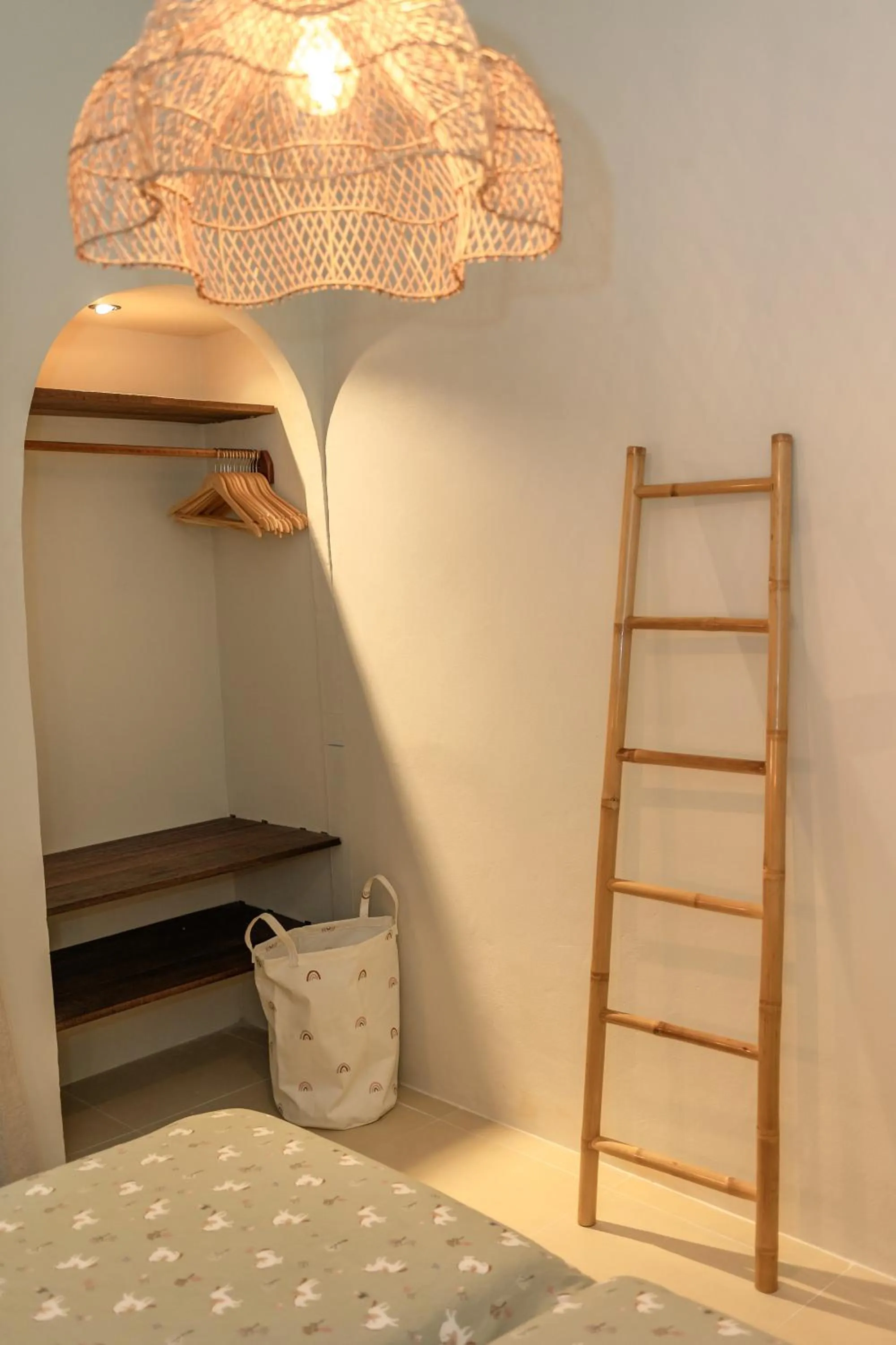 wardrobe, Bed in Indie Beach Bungalows