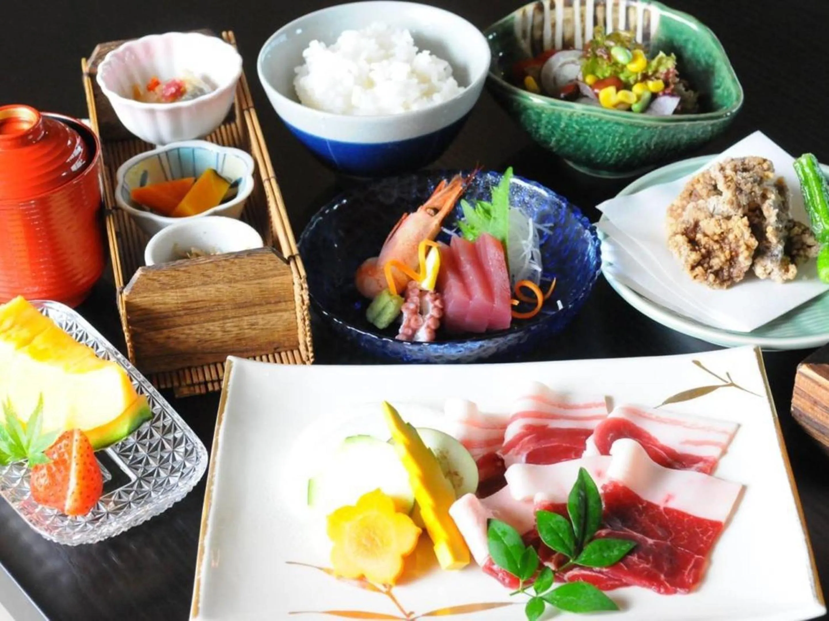 Dinner in Shiroyama Ryokan