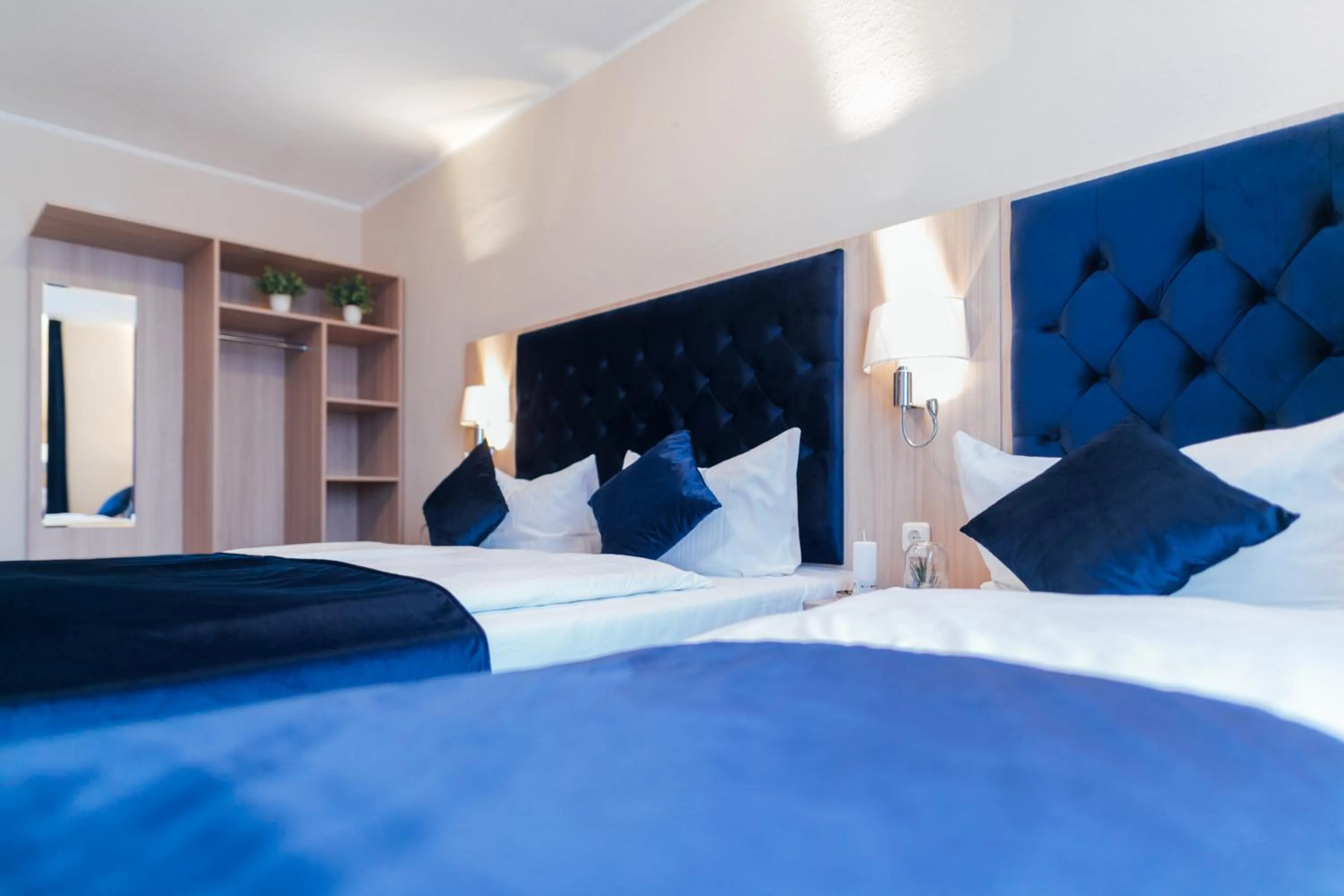 Bed in Hotel CULT Hamburg