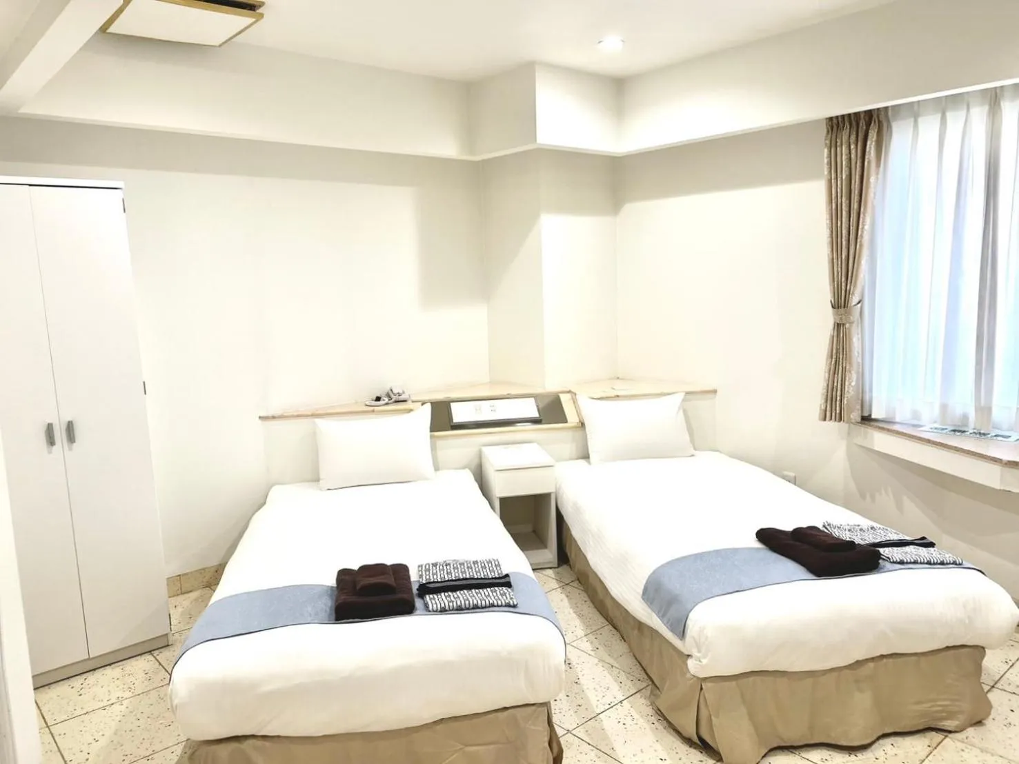 Bed in Hotel Imalle Yokohama Isezakicho