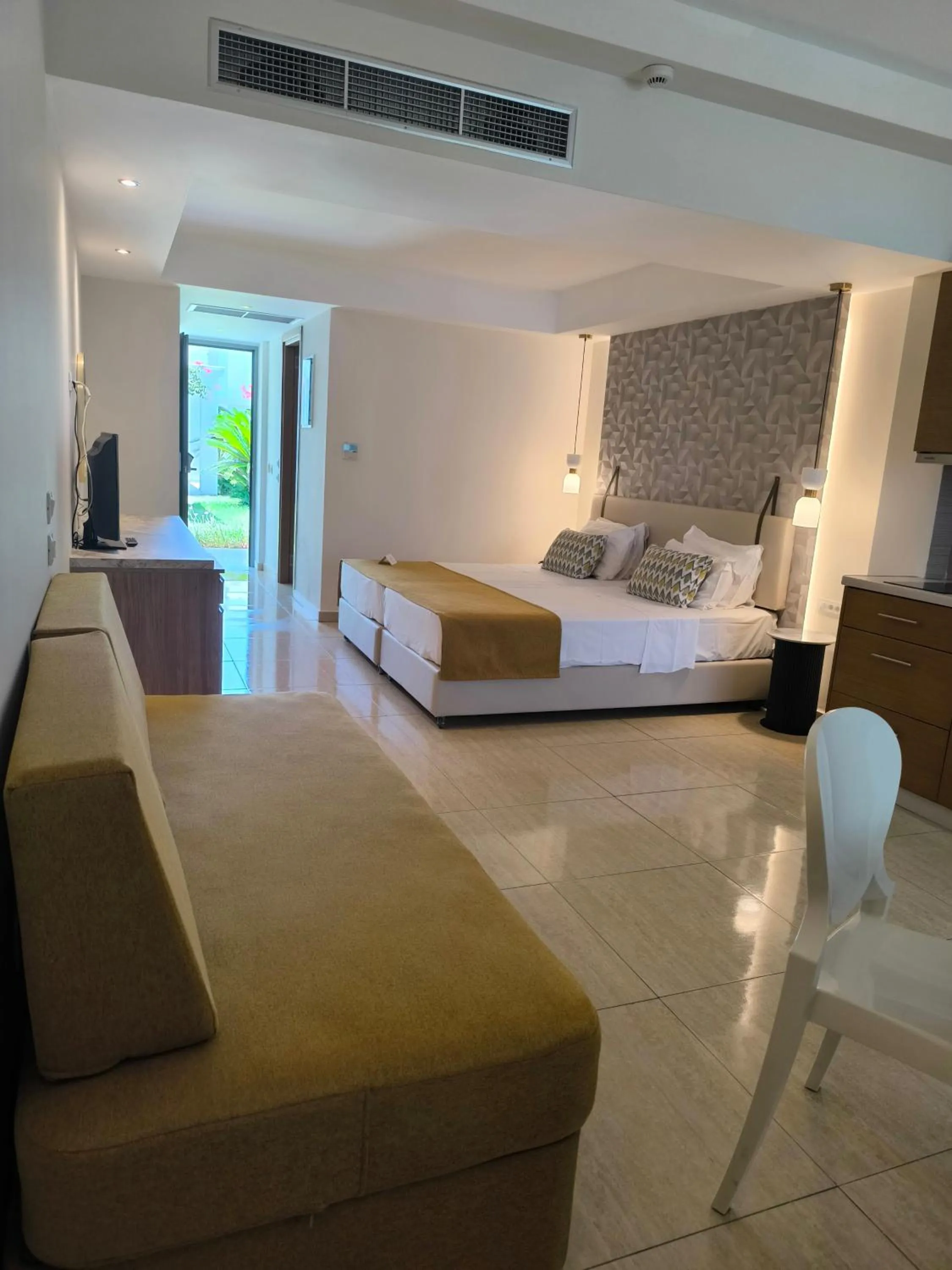 Bed in Asterias Beach Resort