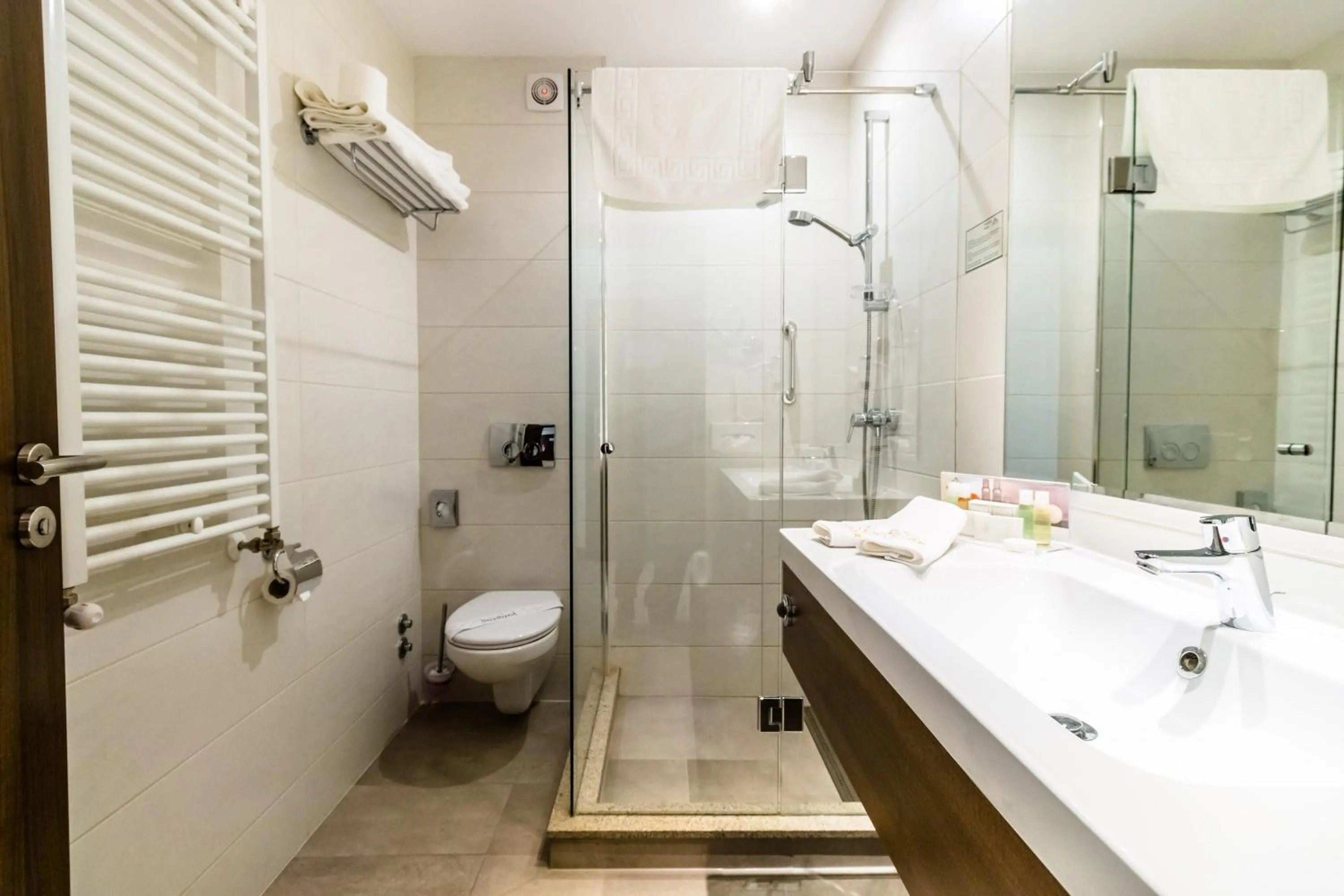 Shower in Radsor Hotel