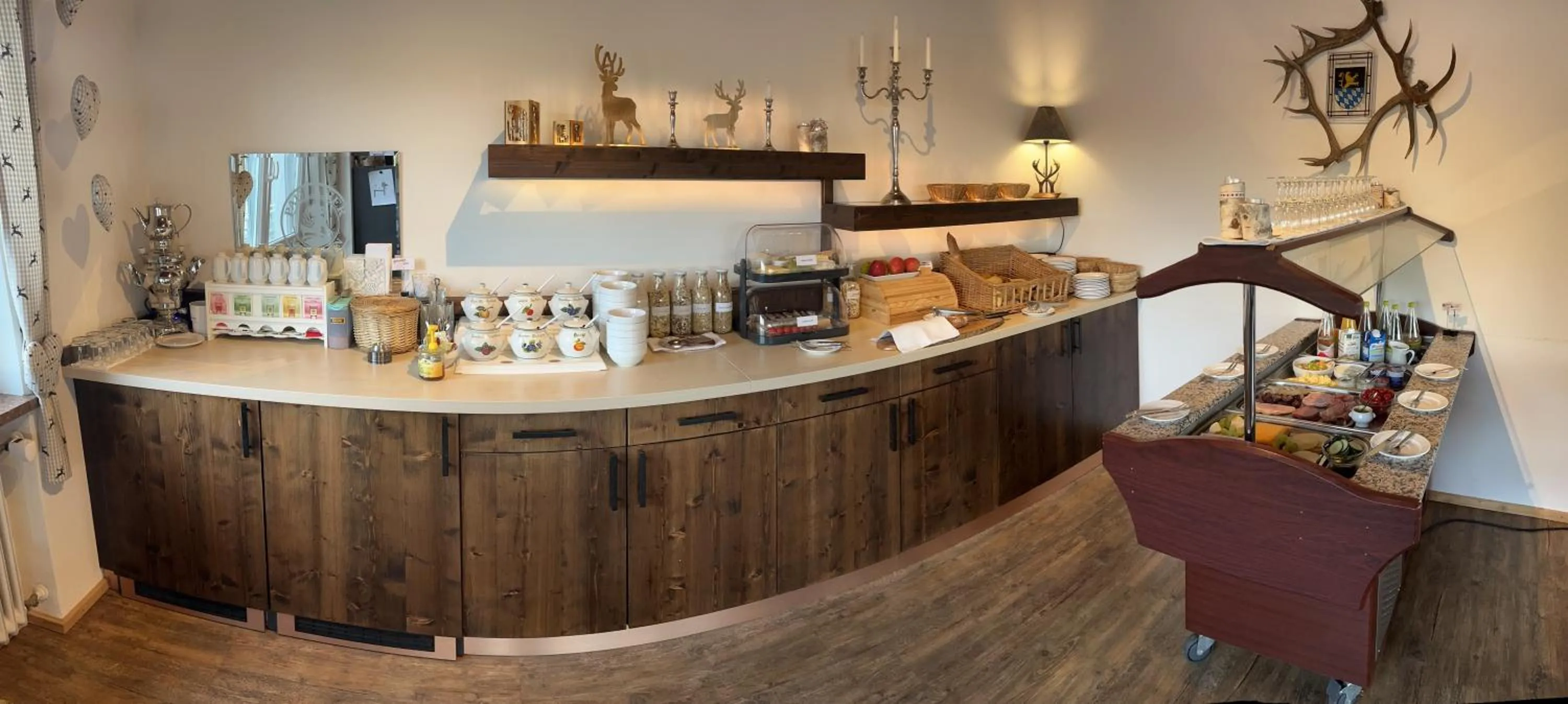 Buffet breakfast in Hotel Berghof