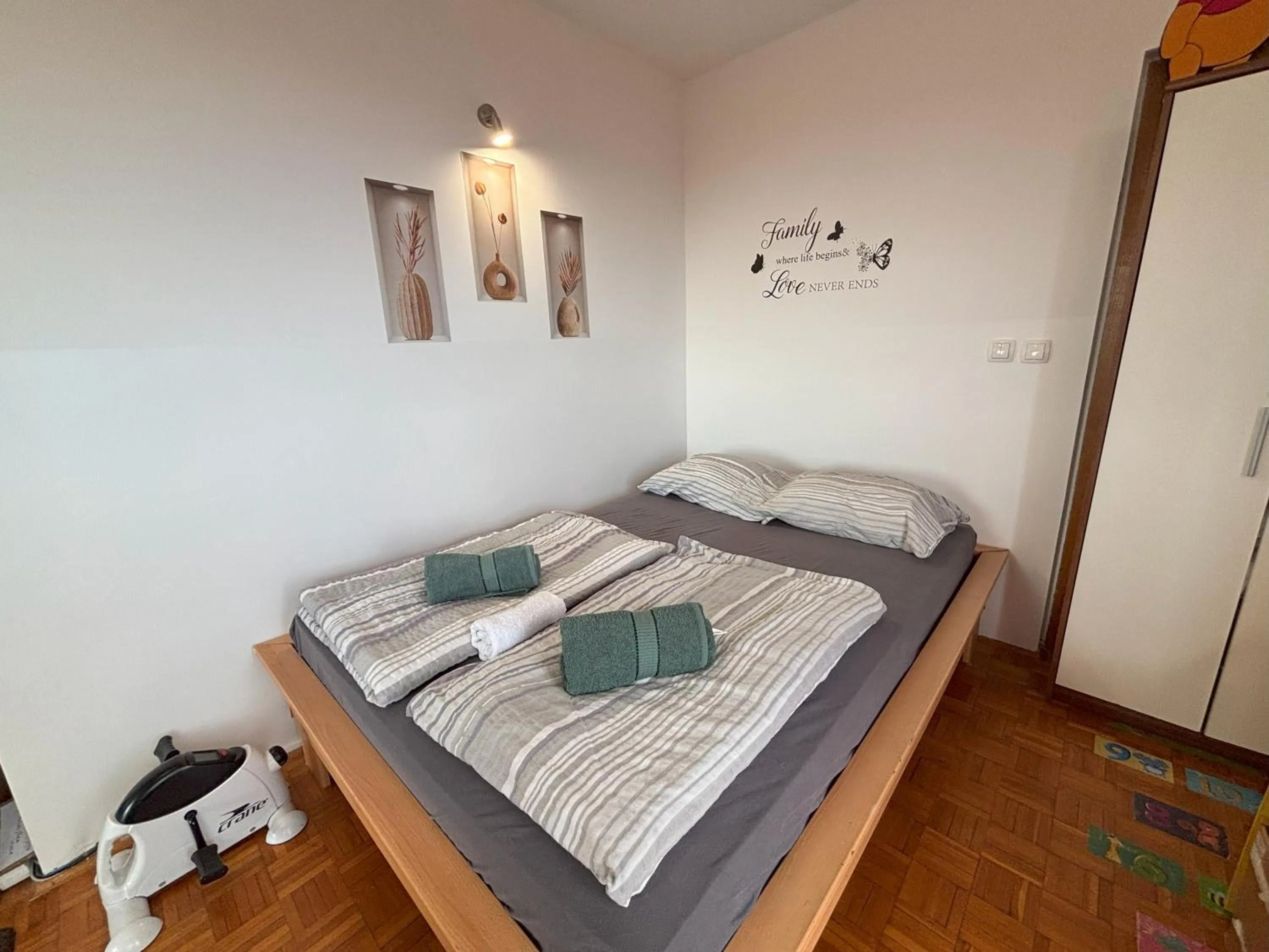 Bed in Apartment Panorama