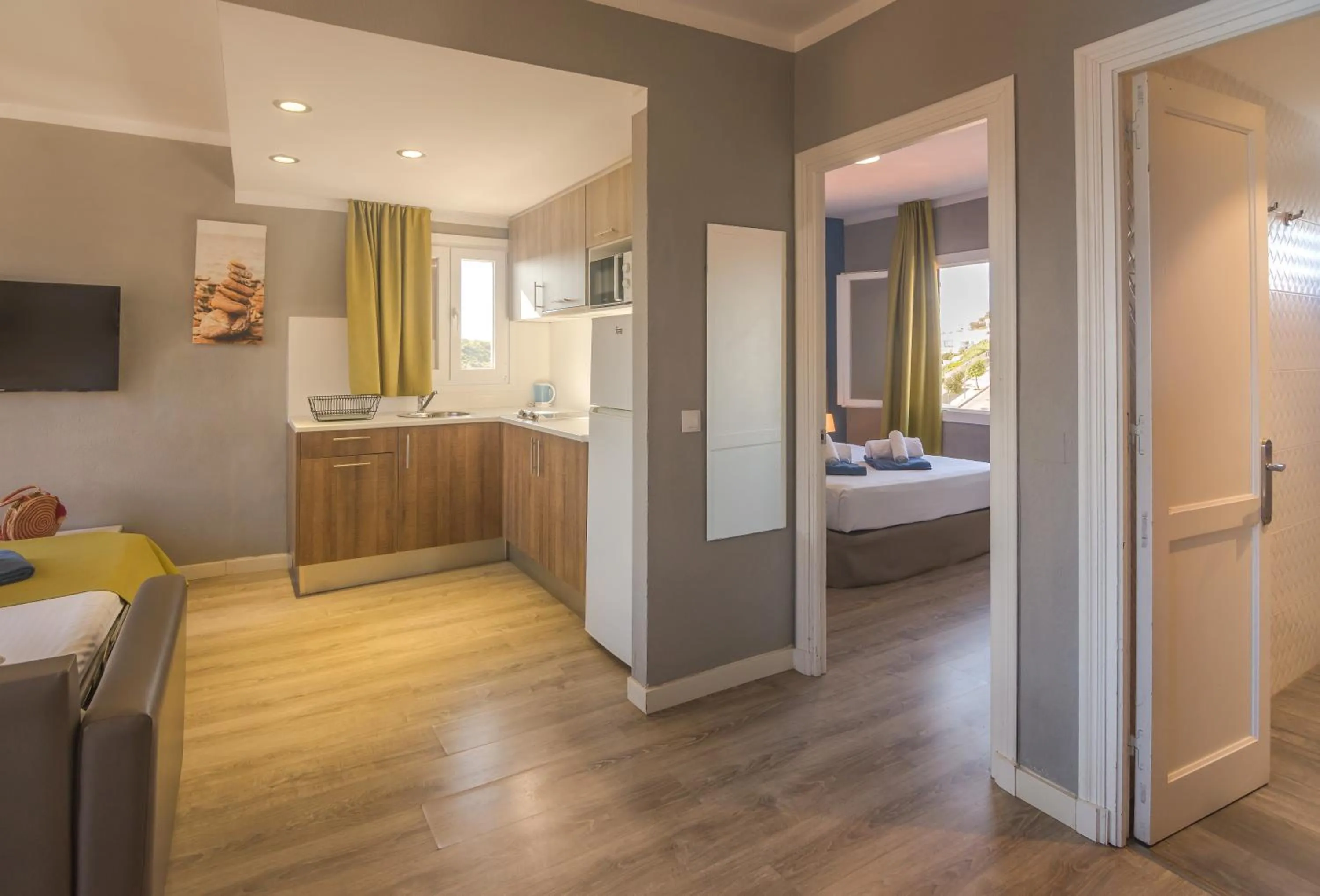 Bed in Aparthotel Nelva Resort