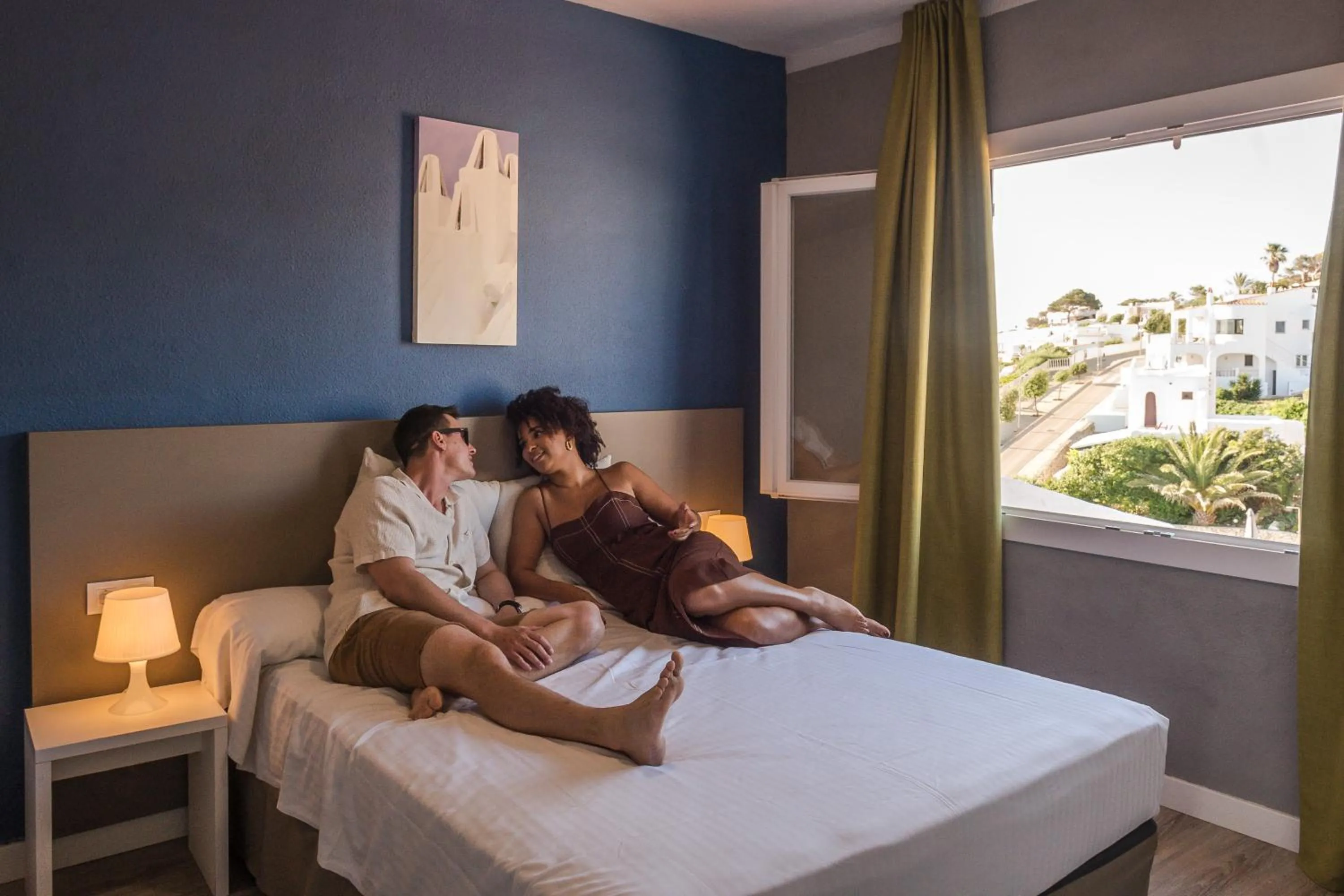 Bed in Aparthotel Nelva Resort