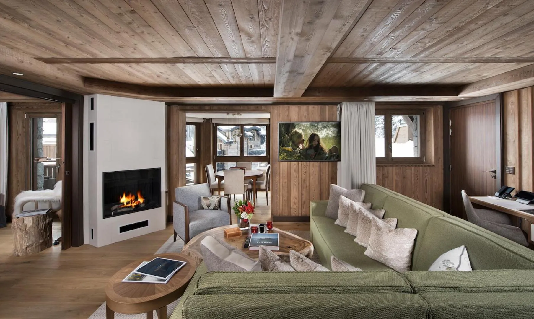 Living room in Hôtel Barrière Les Neiges Courchevel