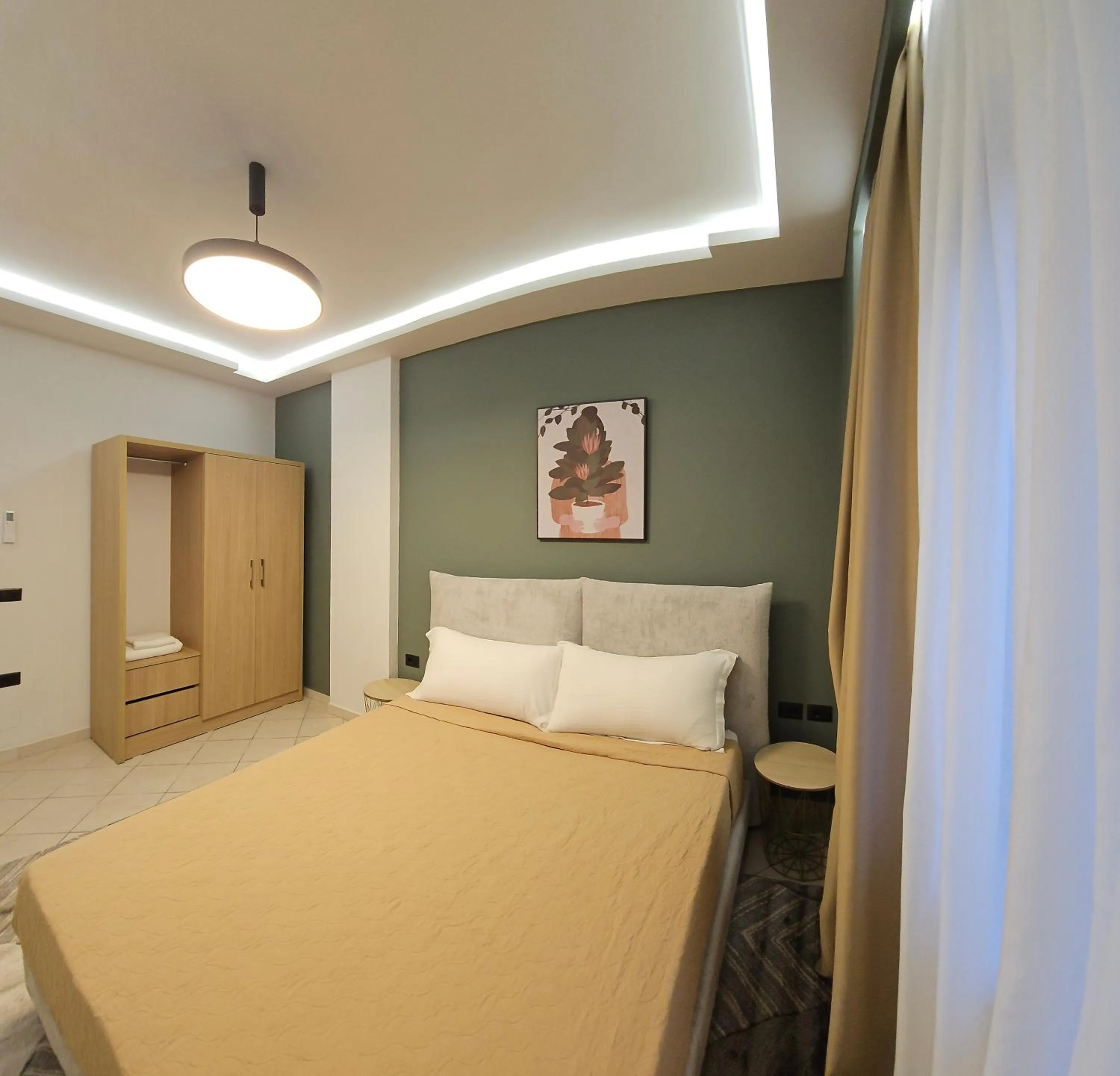 Bed in Oda Hotel Tirana