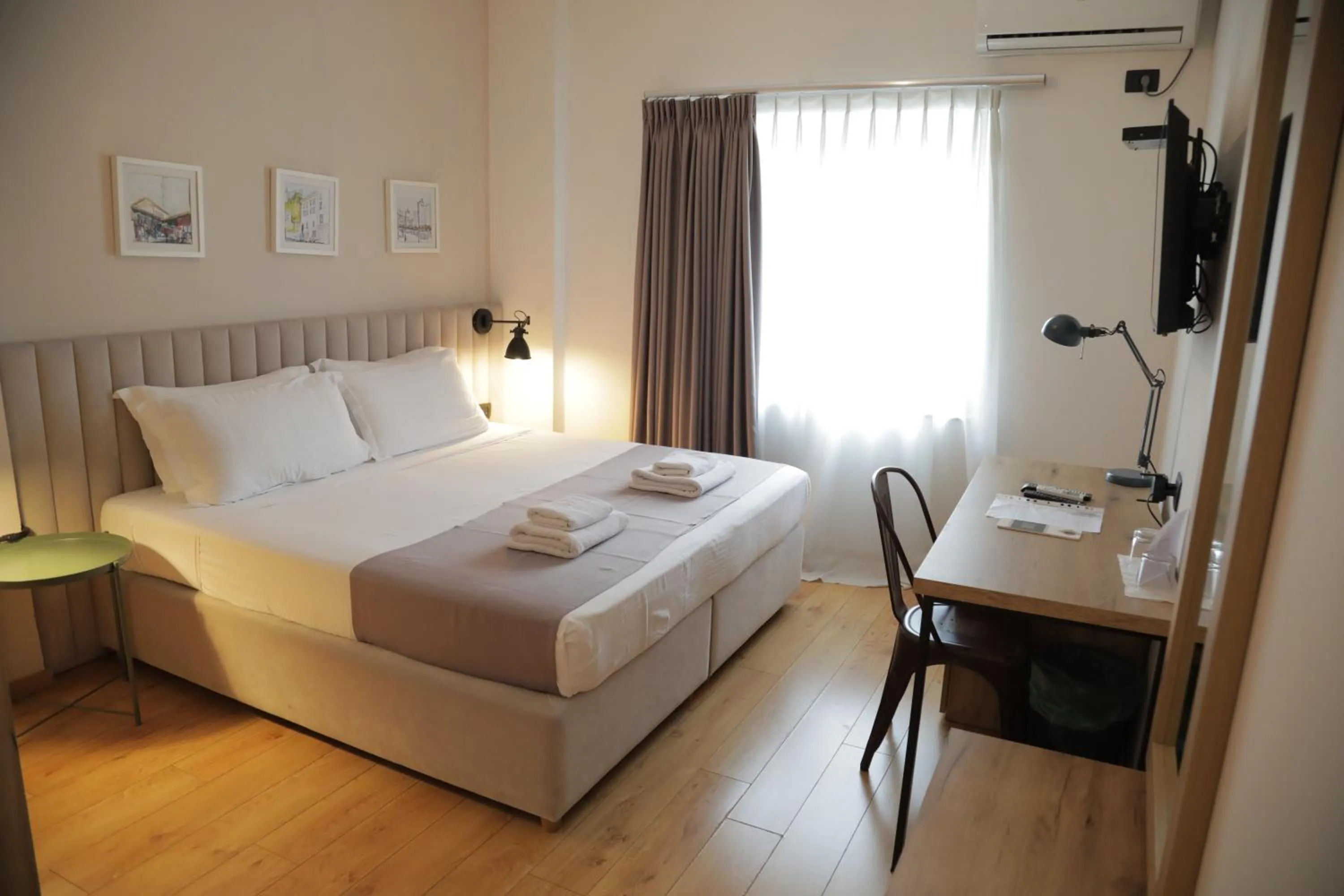 Bed in Oda Hotel Tirana