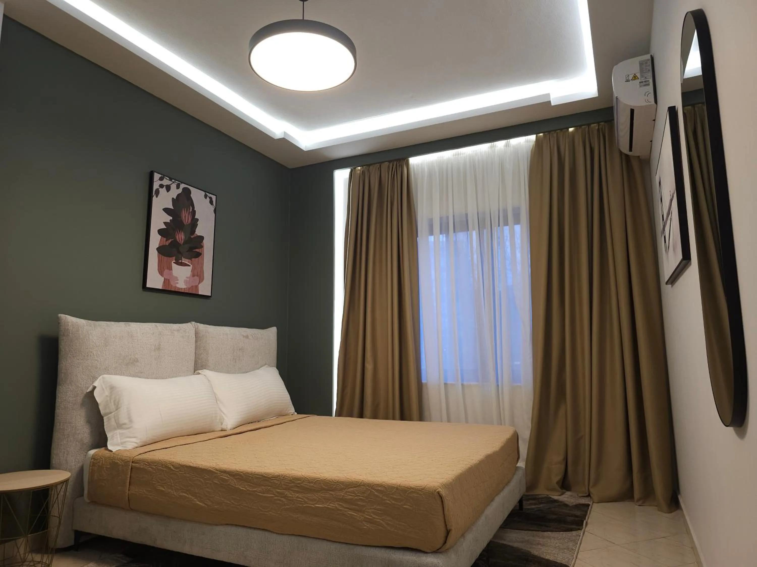 Bed in Oda Hotel Tirana