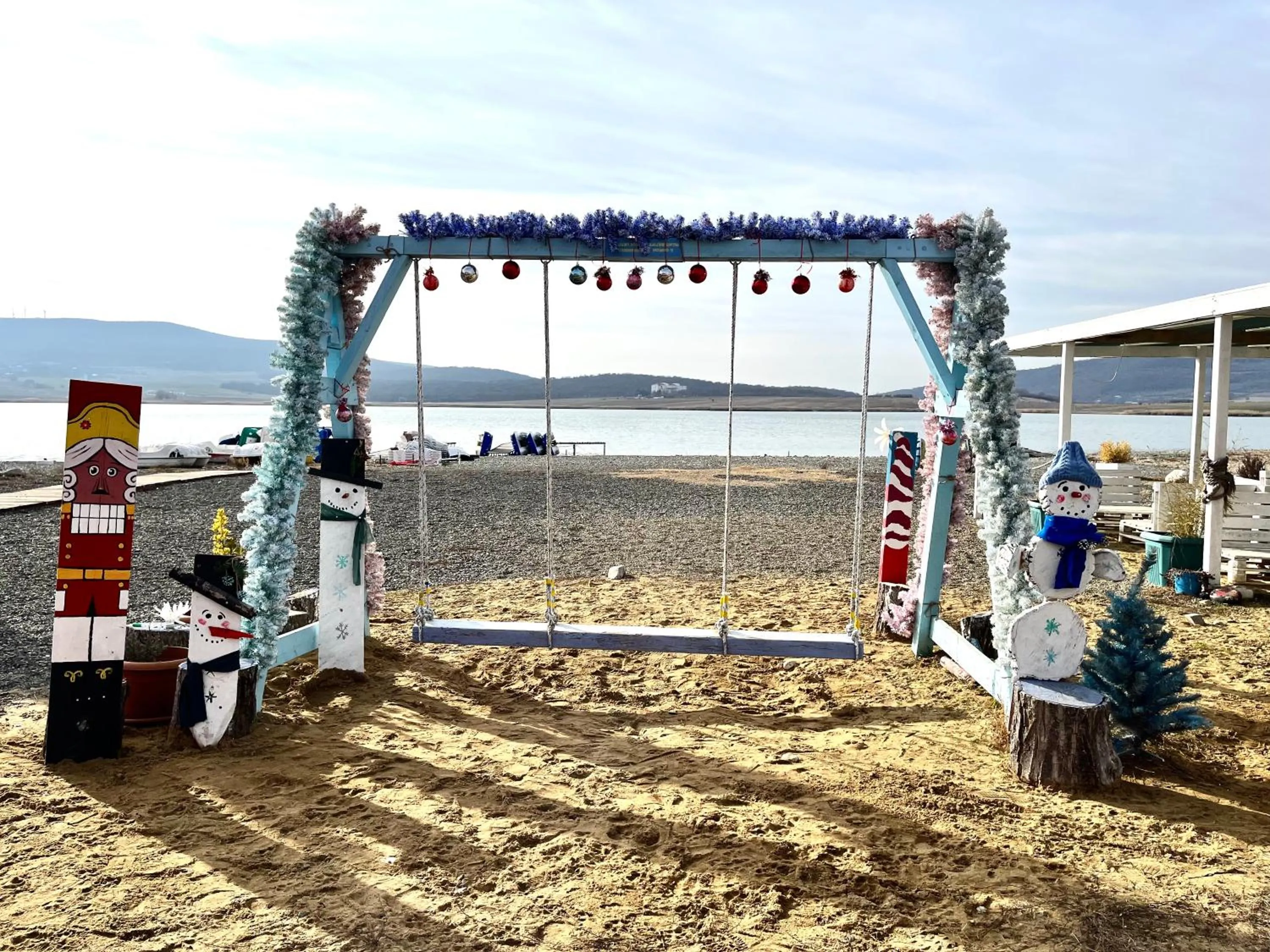 Children play ground in Laguna Beach Club Bazaleti Lake