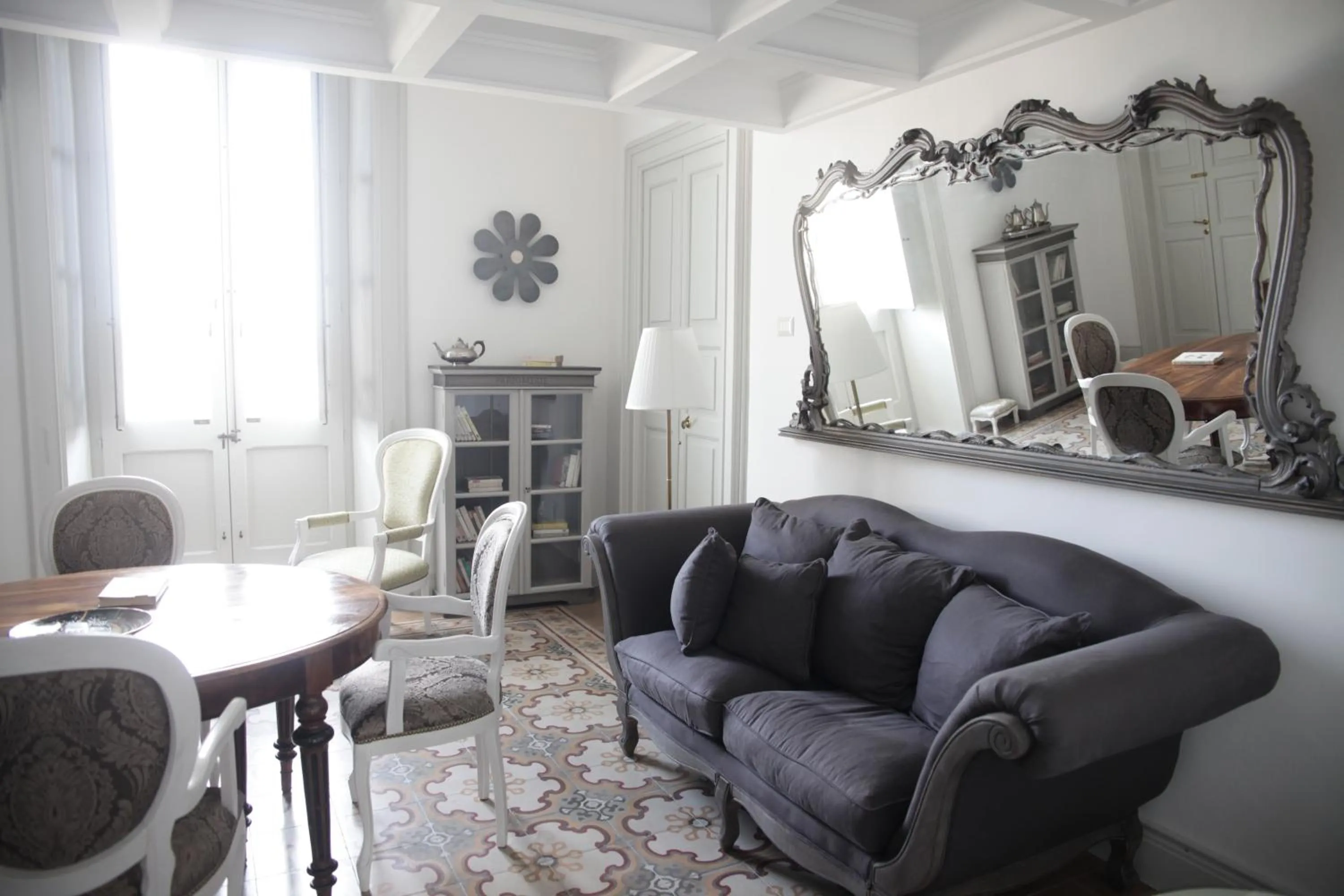 Living room in Palazzo Mandurino luxury relais
