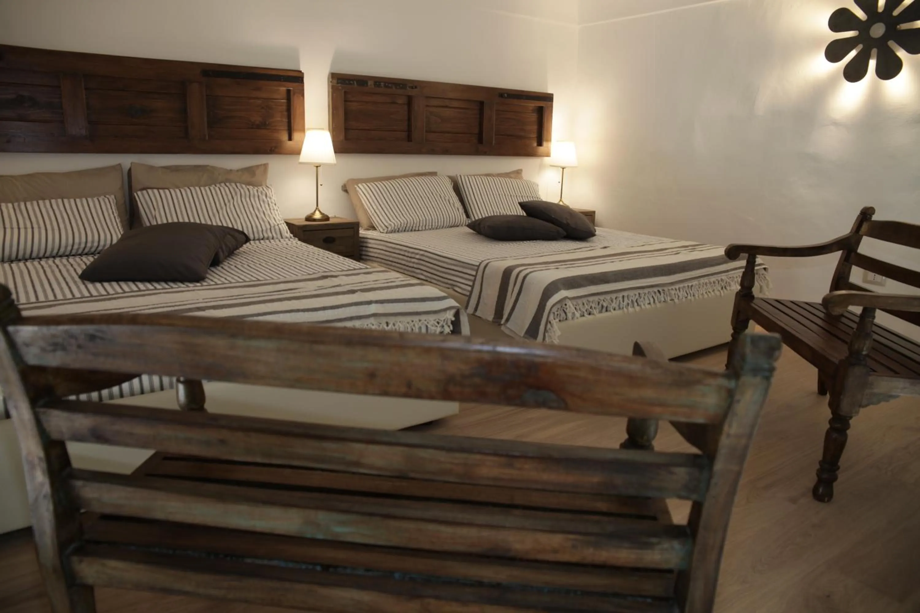 Bed in Palazzo Mandurino luxury relais