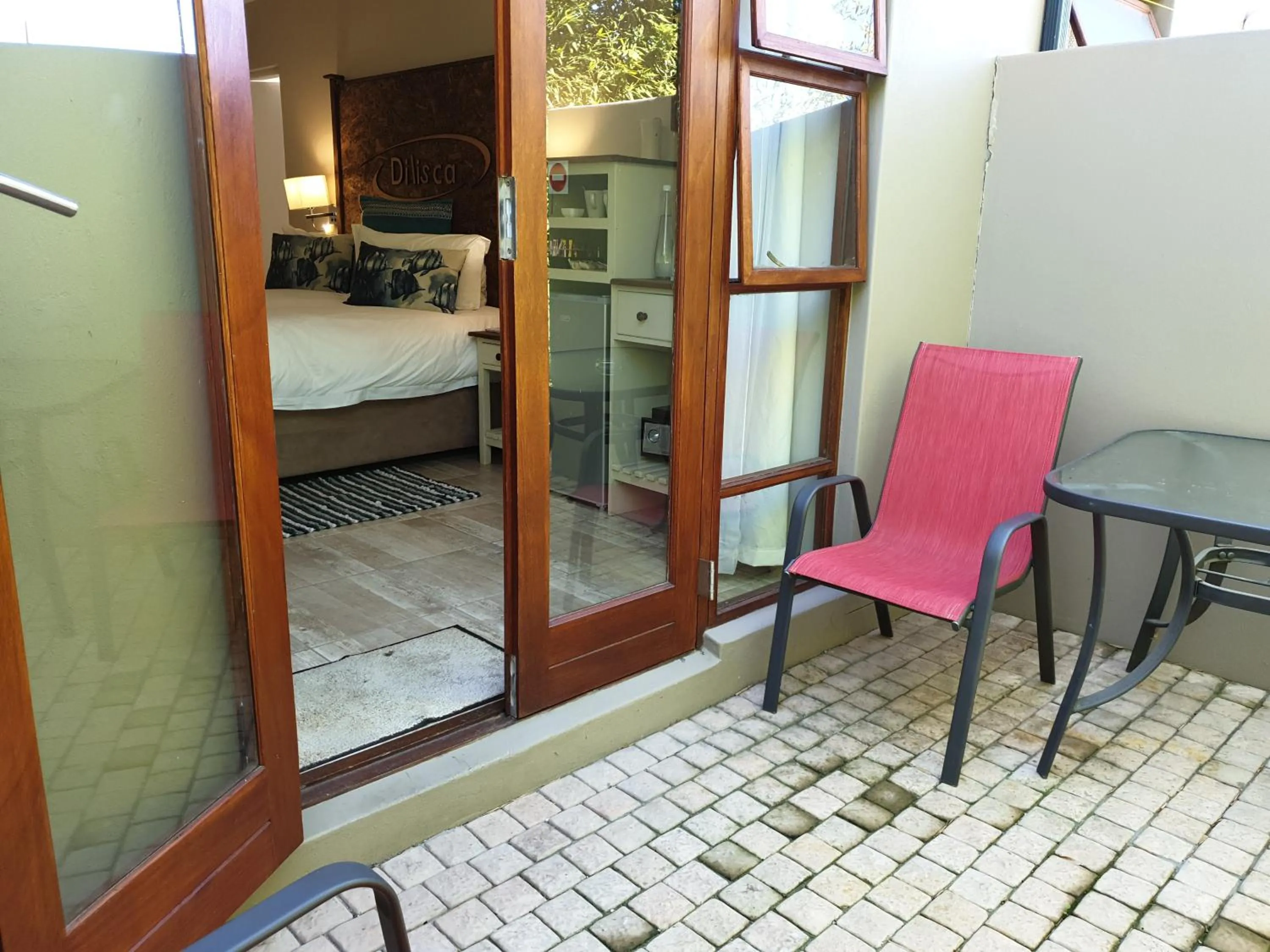 Balcony/Terrace, Bed in Dilisca Guesthouse