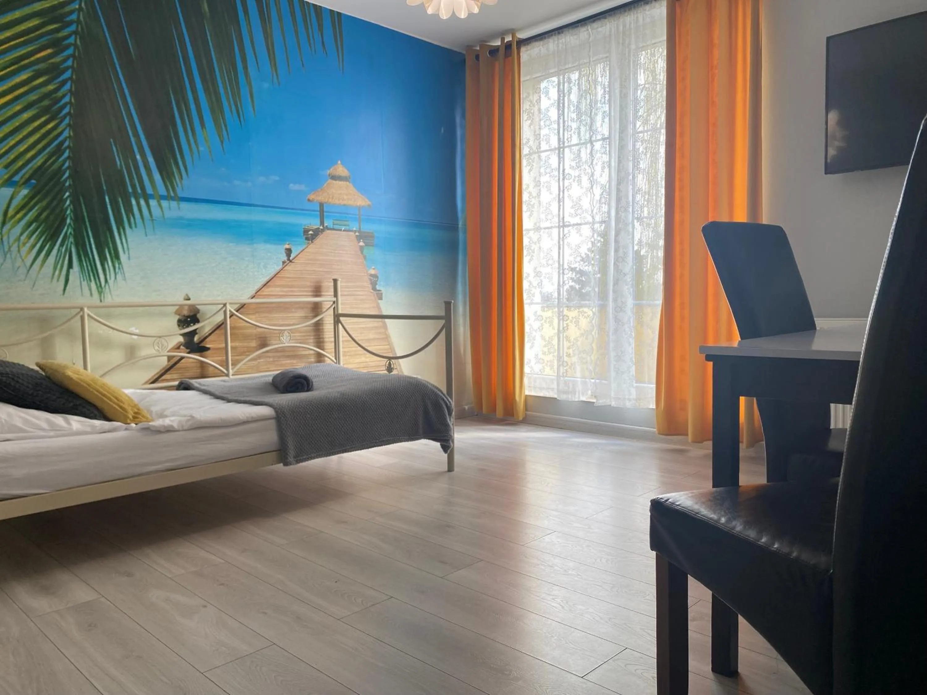 Seating area, Bed in Hostel Przed Świtem