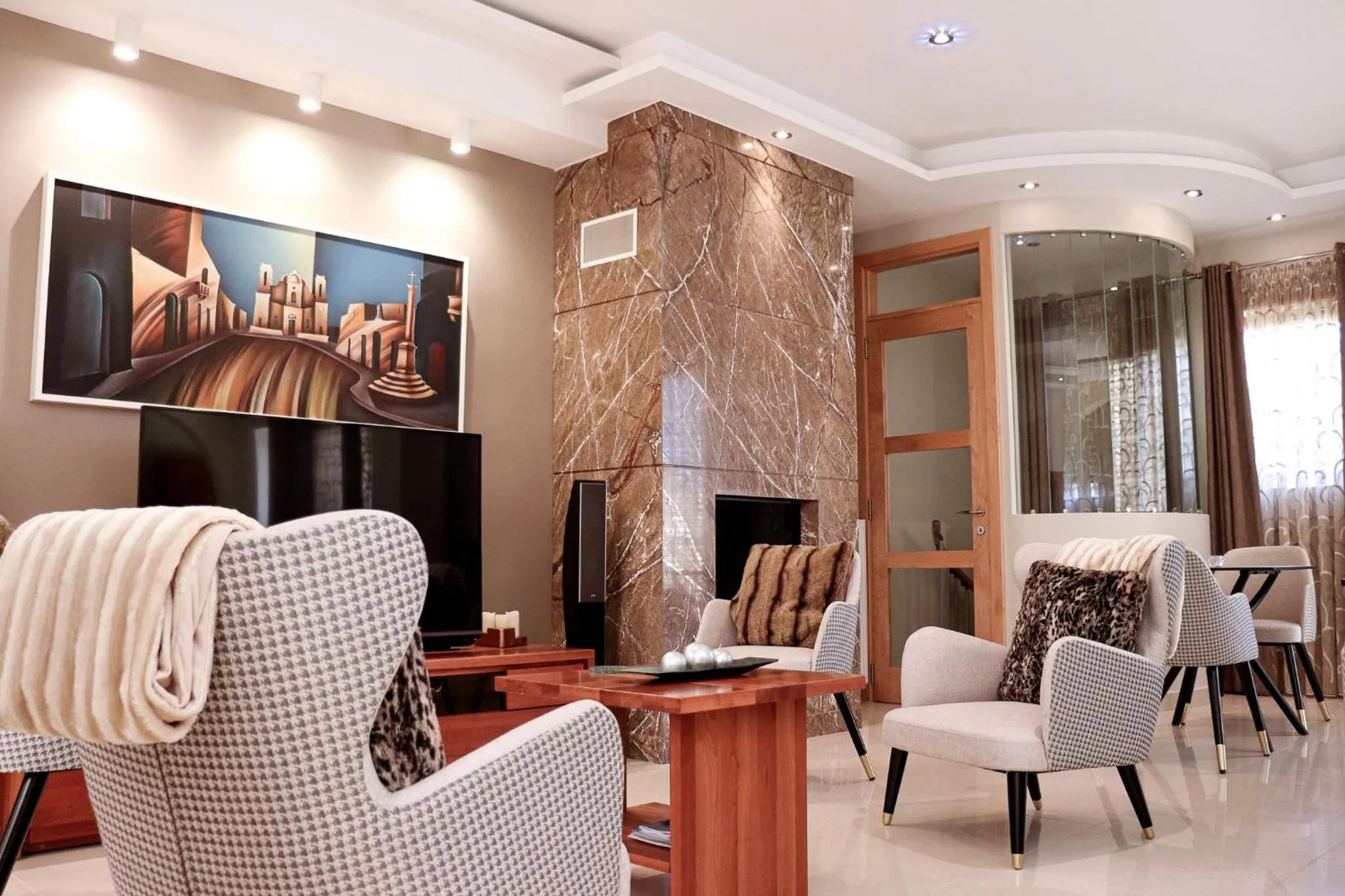 Living room in IL-Gardjola Bed and Breakfast