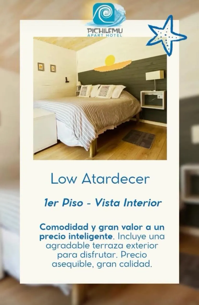Bed in Pichilemu Apart Hotel
