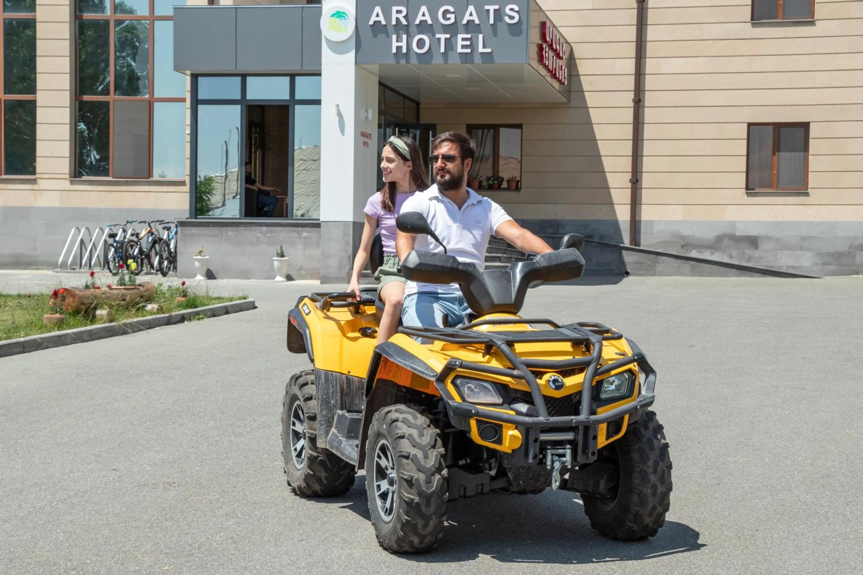 People in Aragats Hotel