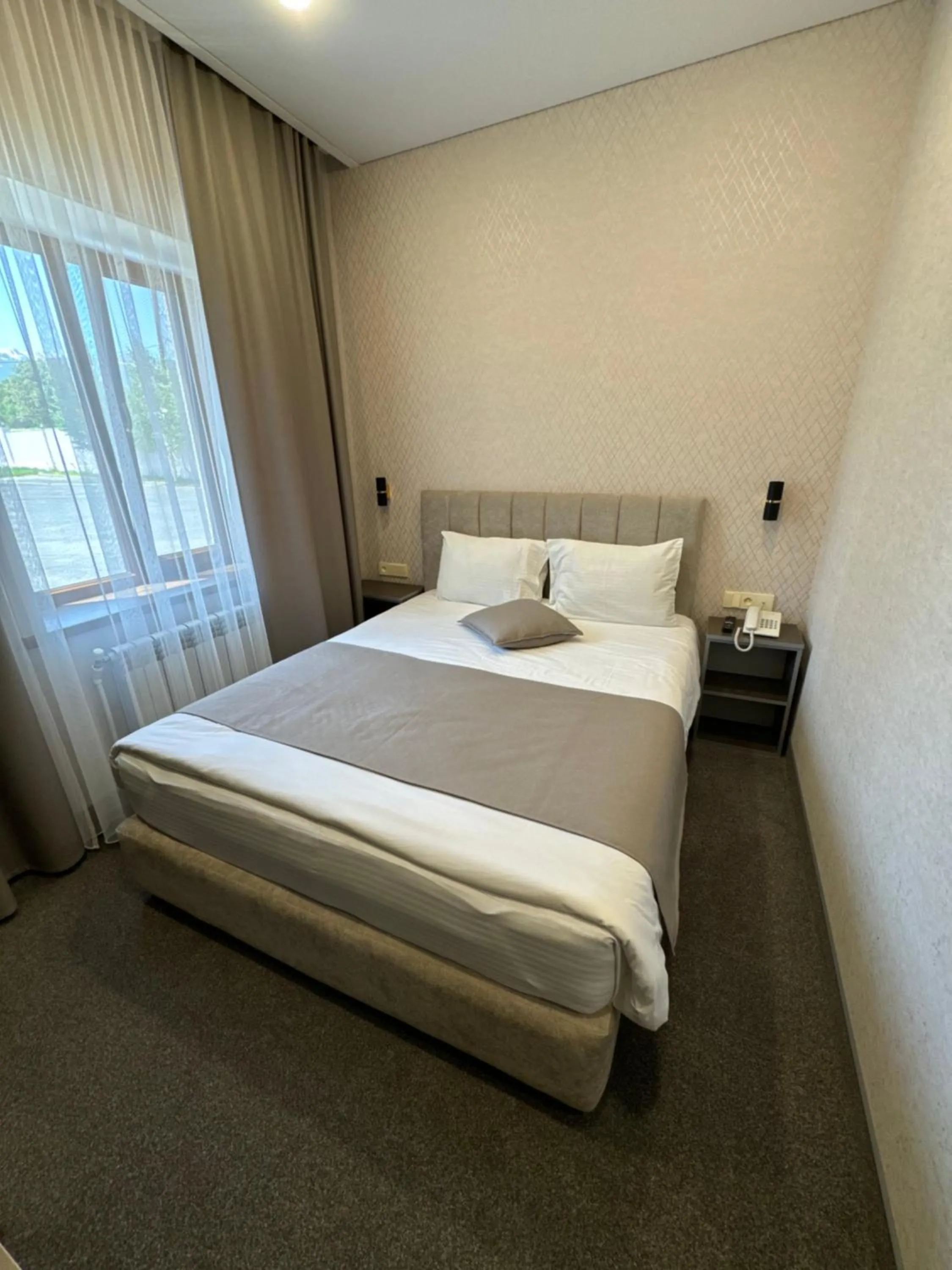 Bed in Aragats Hotel