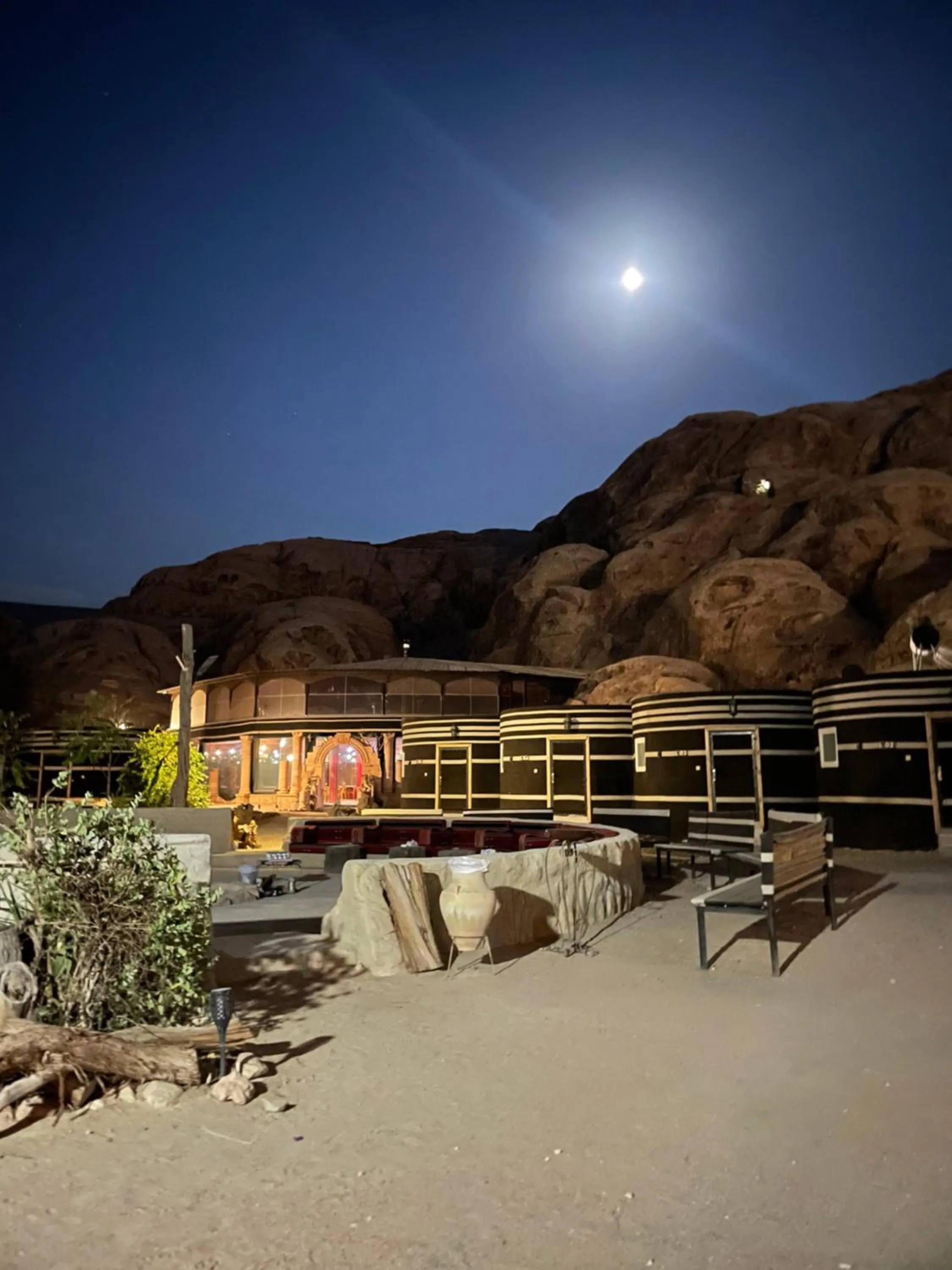 Night in Little Petra Bedouin Camp