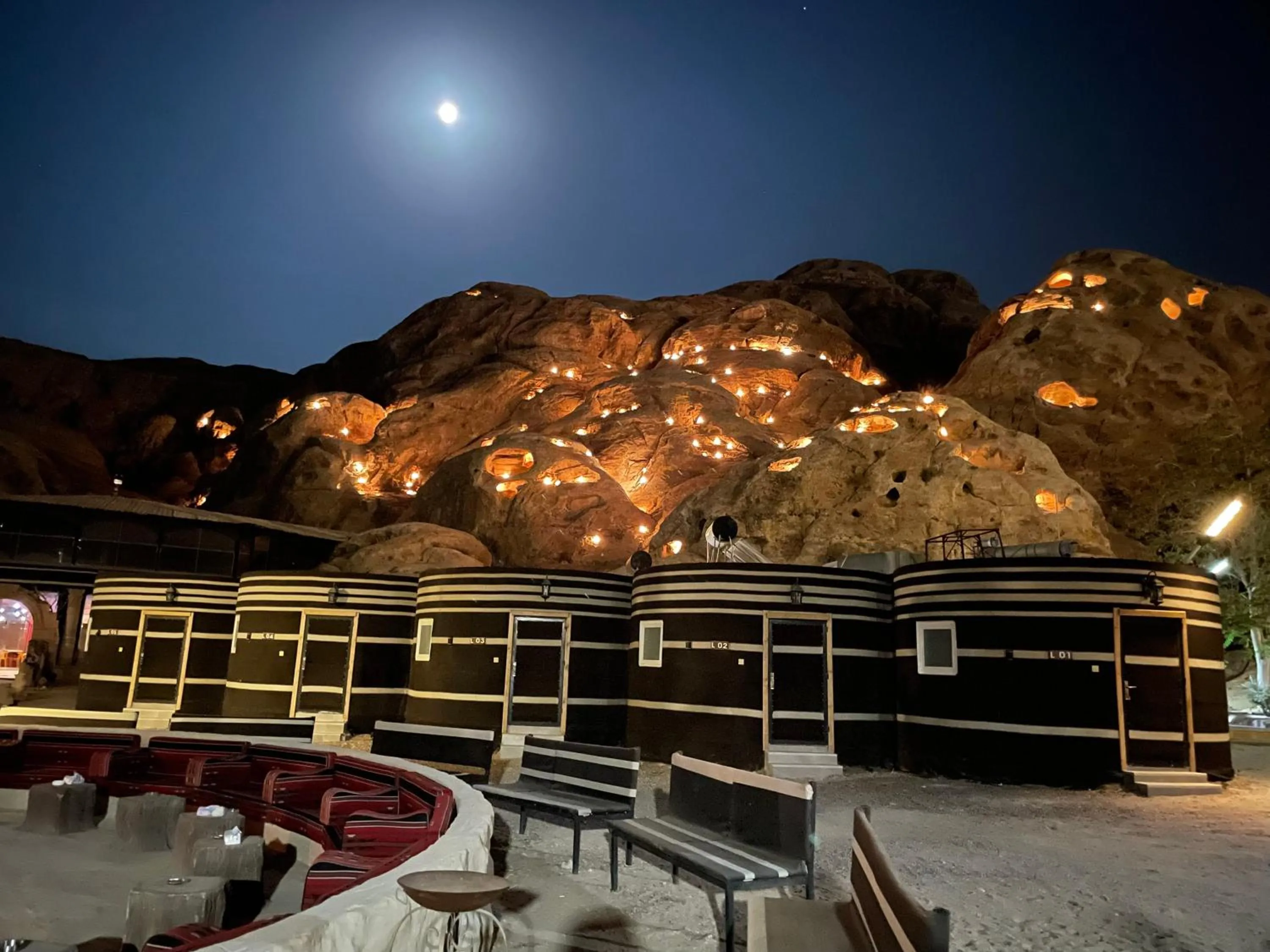 Night in Little Petra Bedouin Camp
