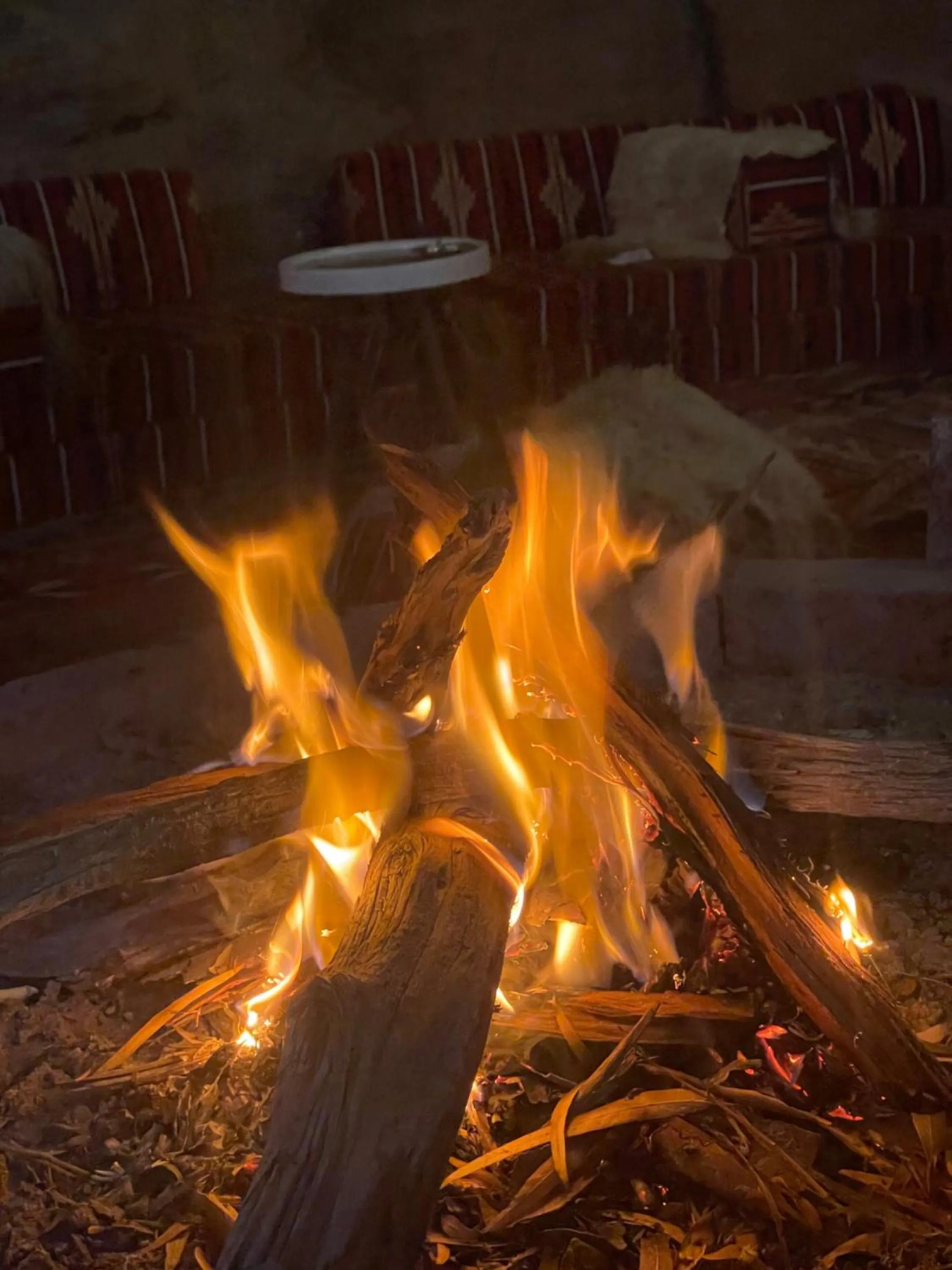 BBQ facilities in Little Petra Bedouin Camp