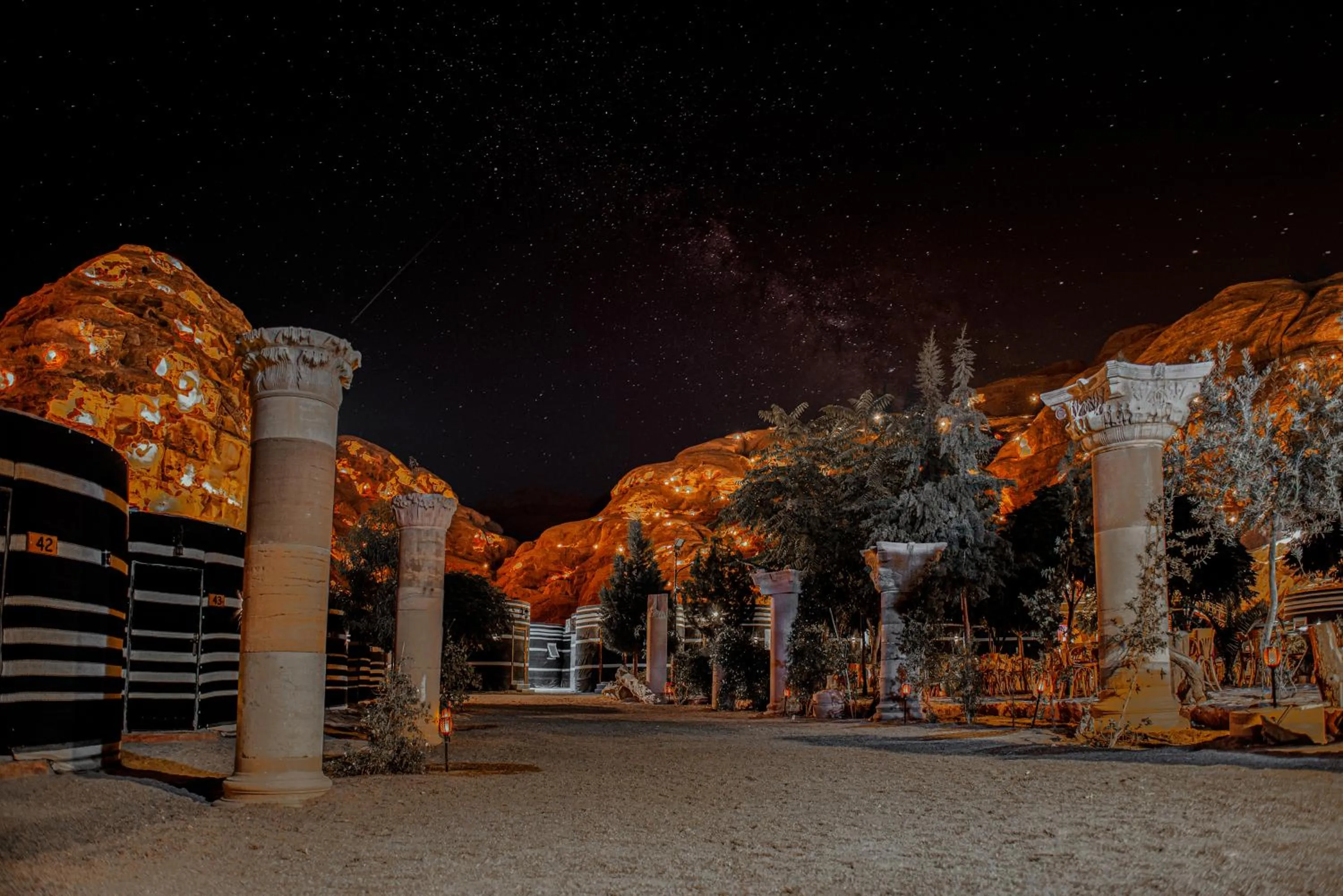 Night in Little Petra Bedouin Camp