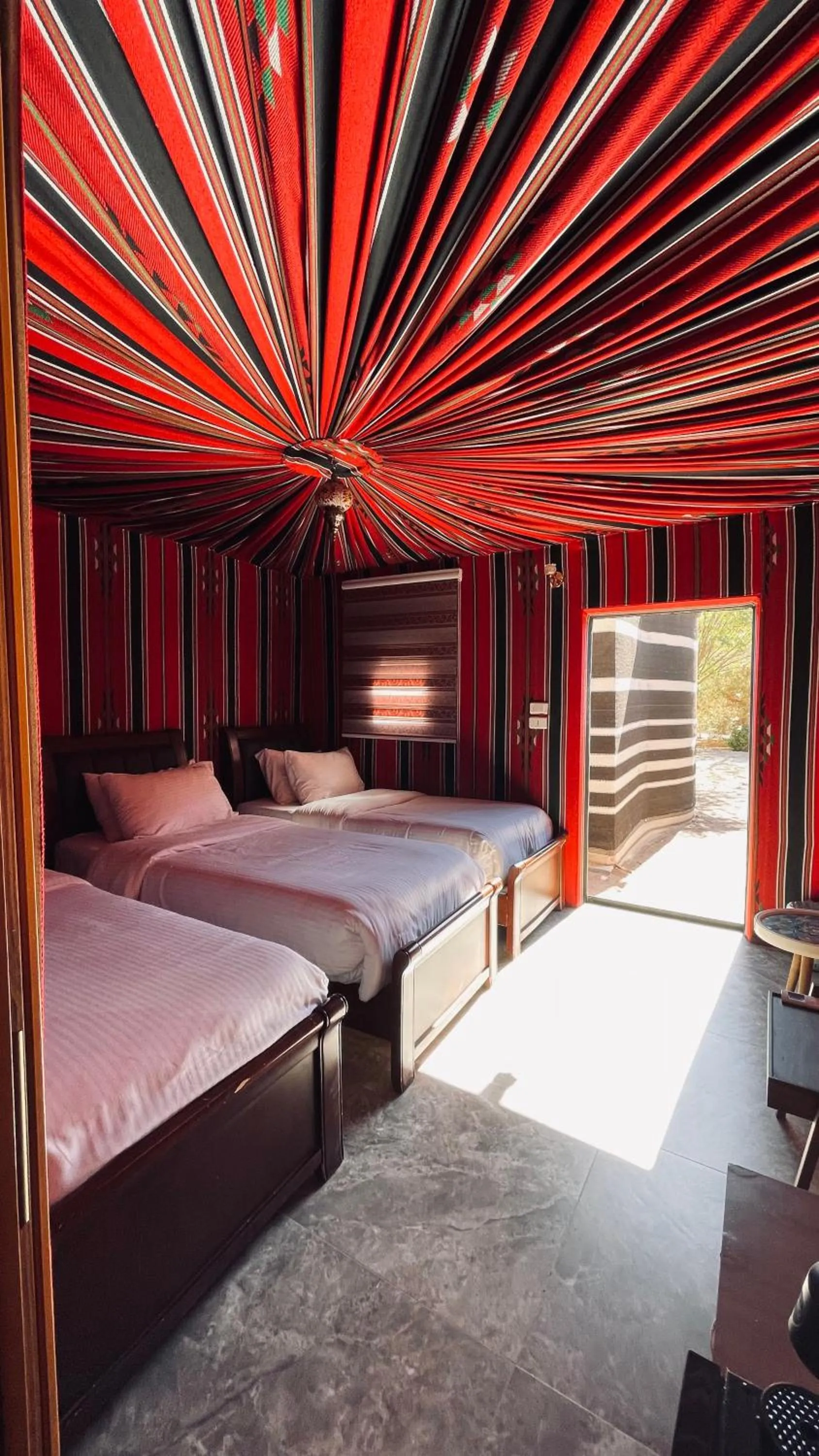 Bedroom, Bed in Little Petra Bedouin Camp