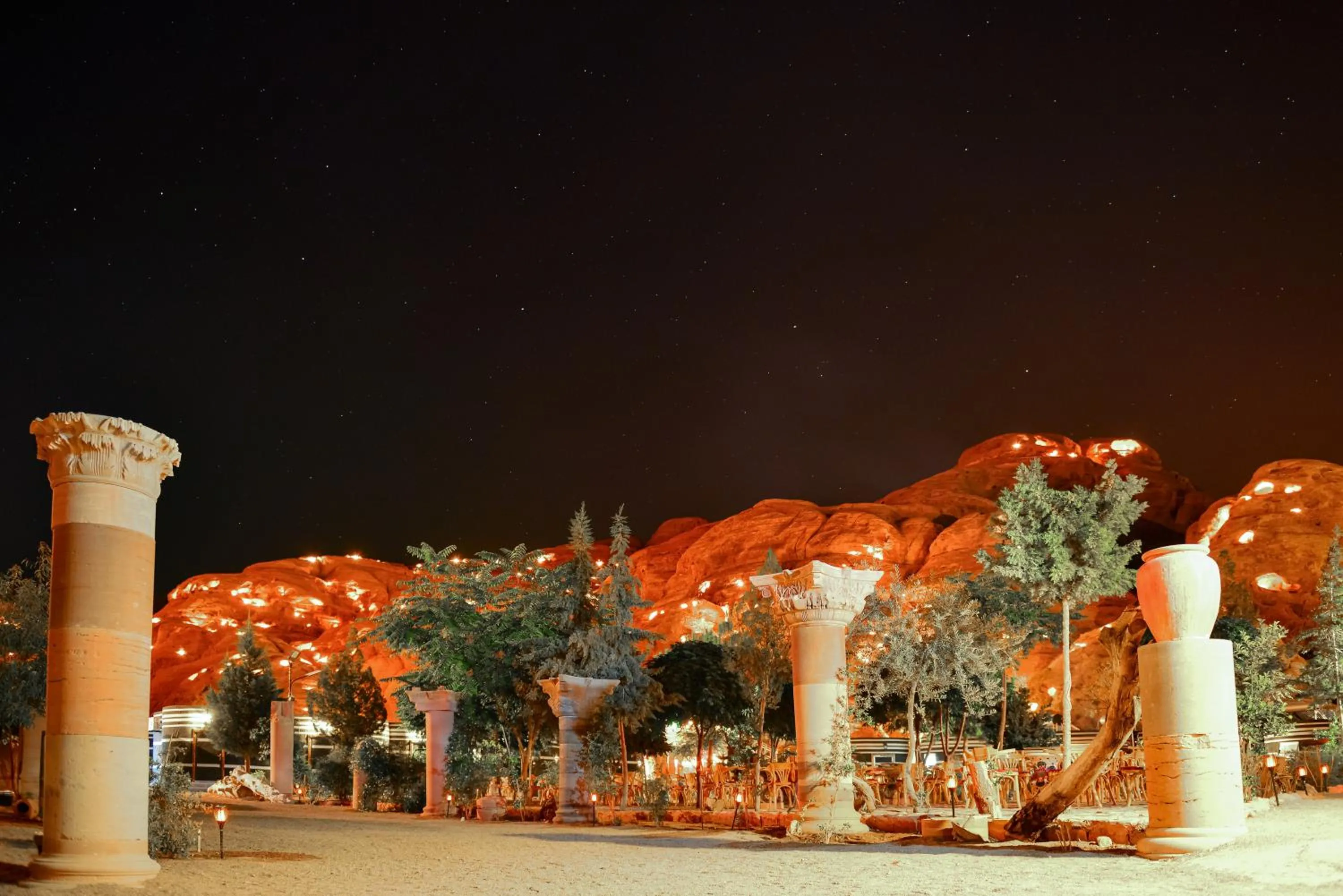 Night in Little Petra Bedouin Camp