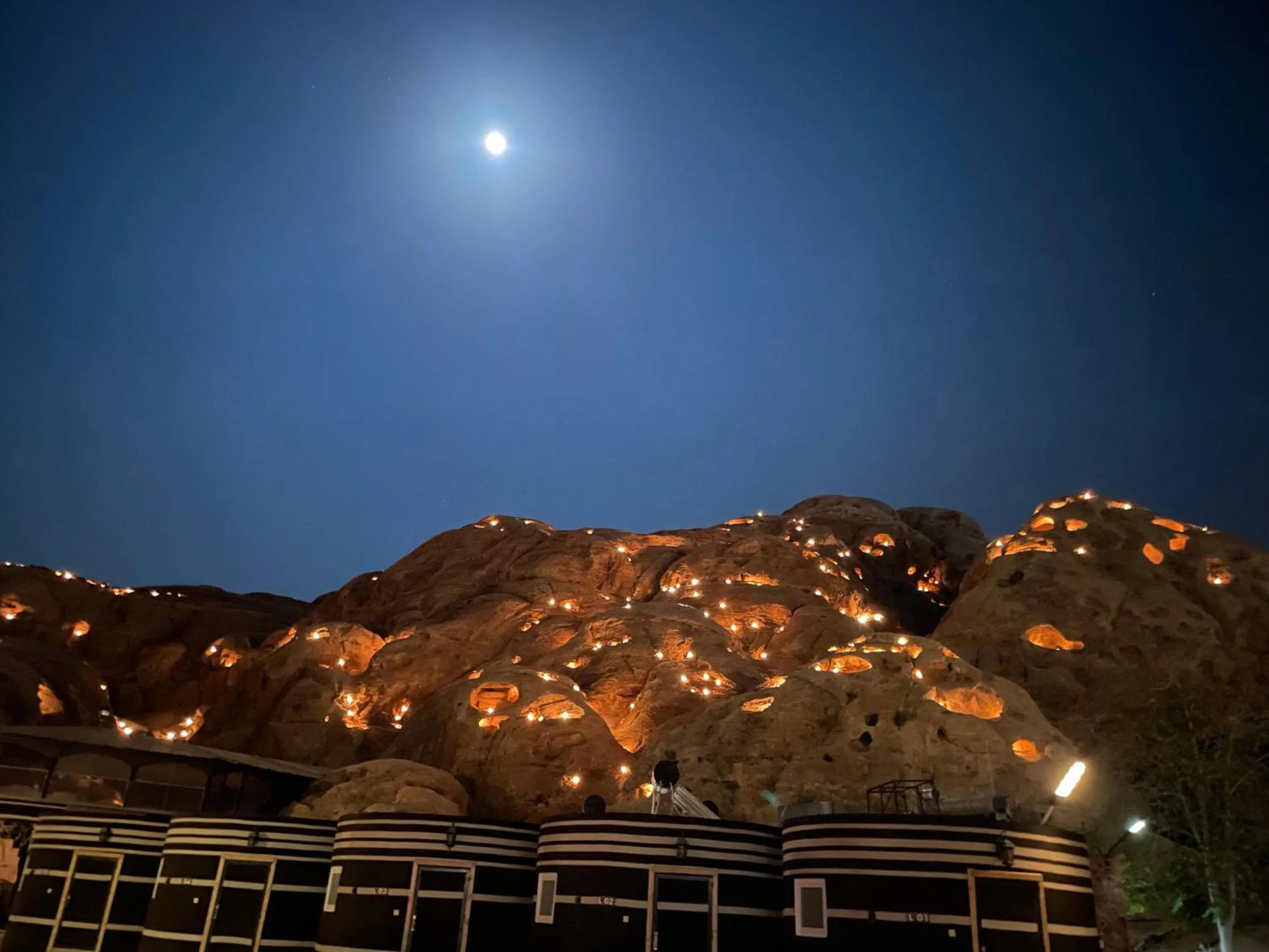 Natural landscape in Little Petra Bedouin Camp