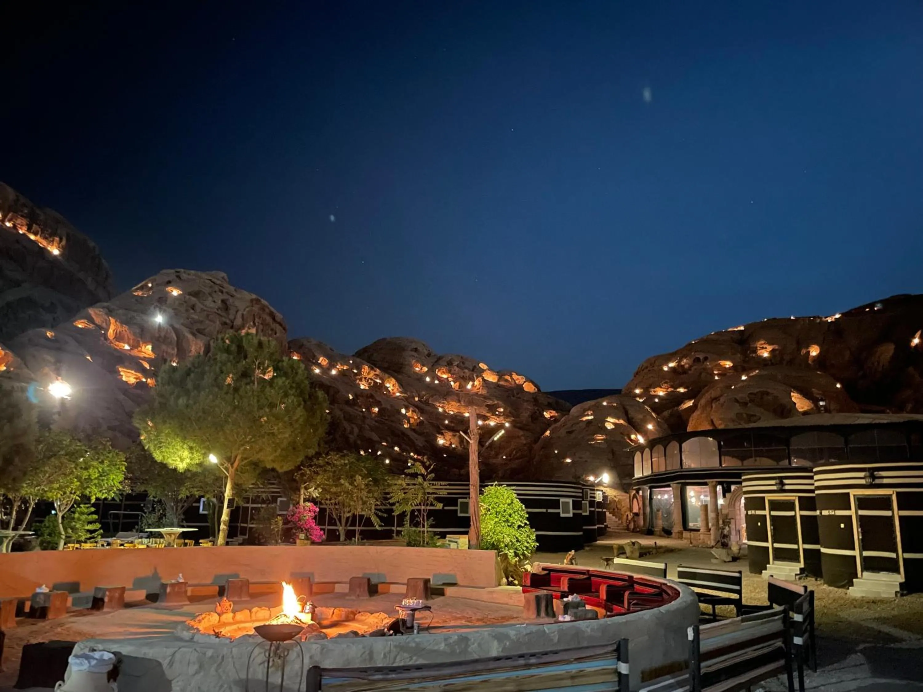 Night in Little Petra Bedouin Camp