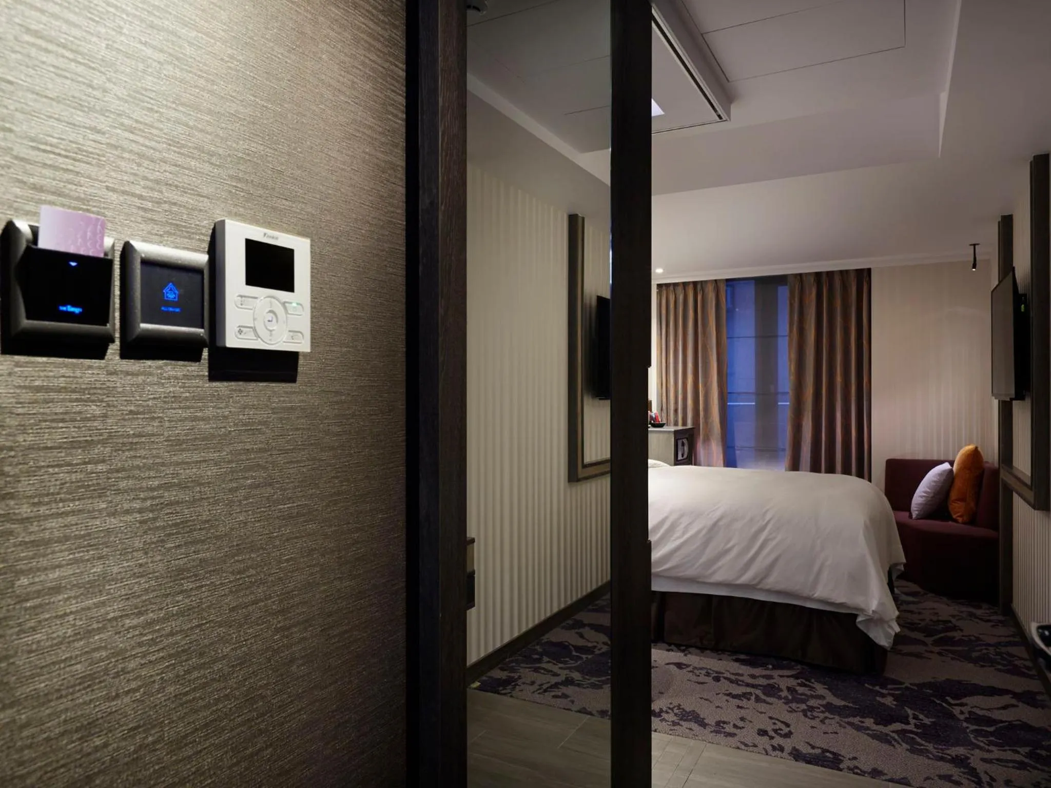 Photo of the whole room, Bed in At Home Hotel Ximen