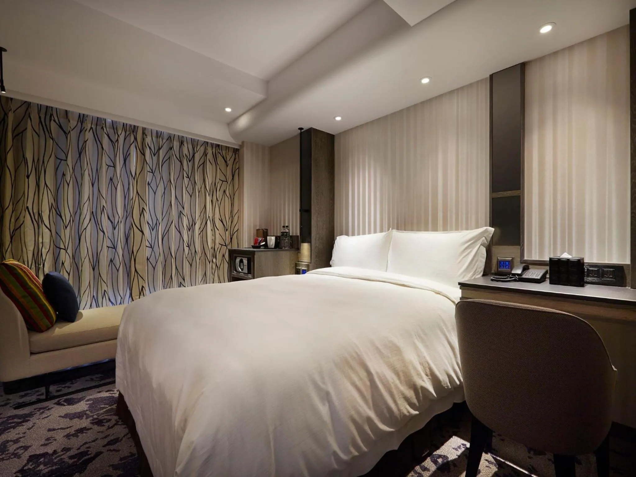 Photo of the whole room, Bed in At Home Hotel Ximen