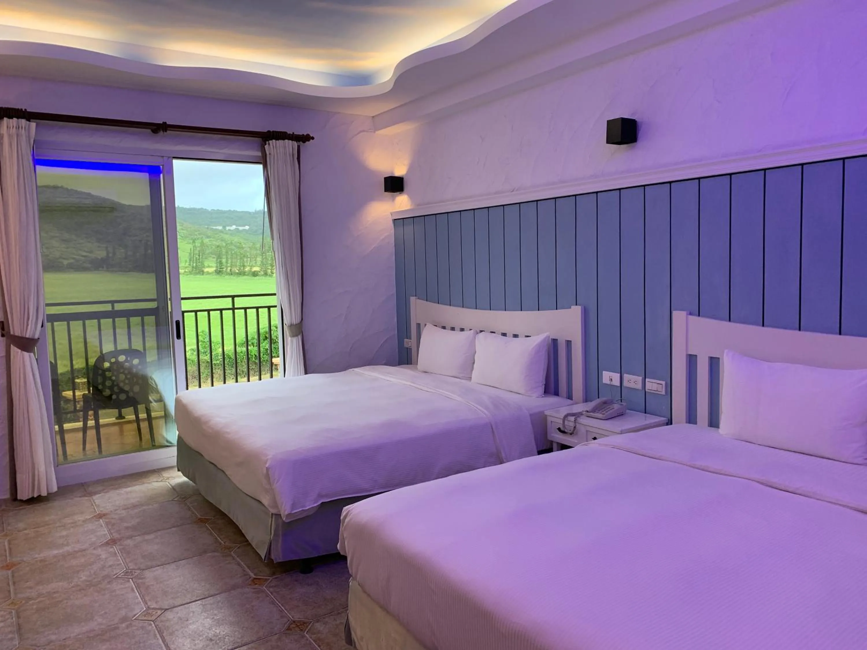 Bed in Island on the Sea