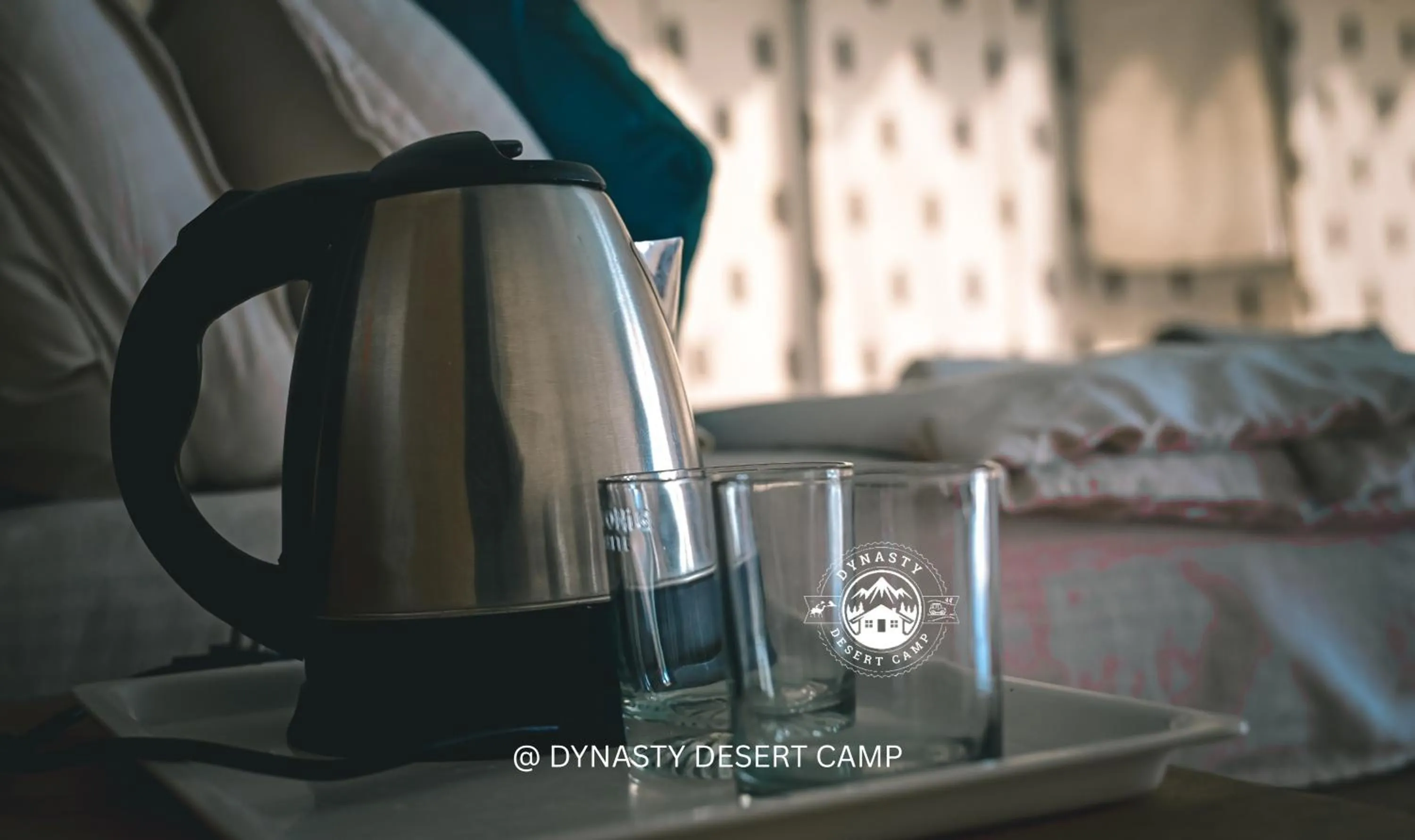 room service, Bed in Dynasty Desert Camp and Resort