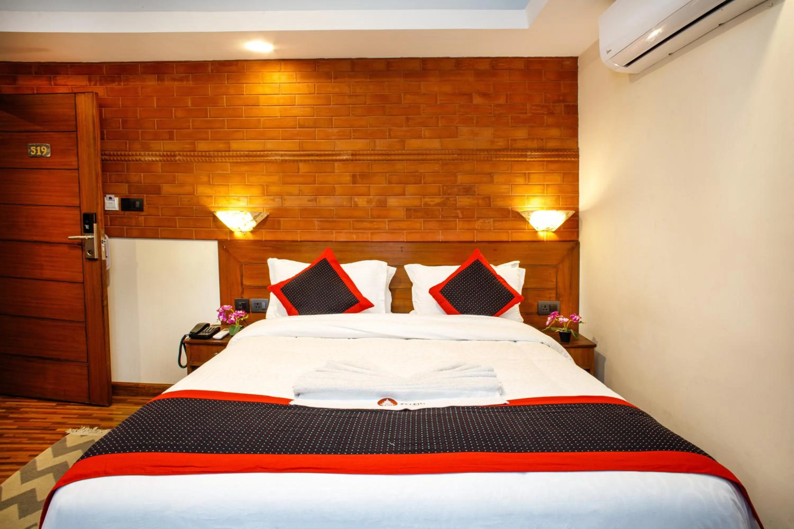Bed in Taleju Boutique Hotel