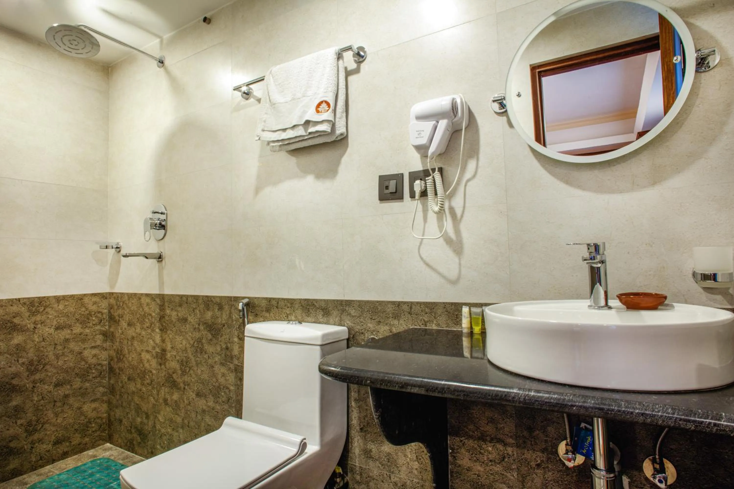 Shower in Taleju Boutique Hotel