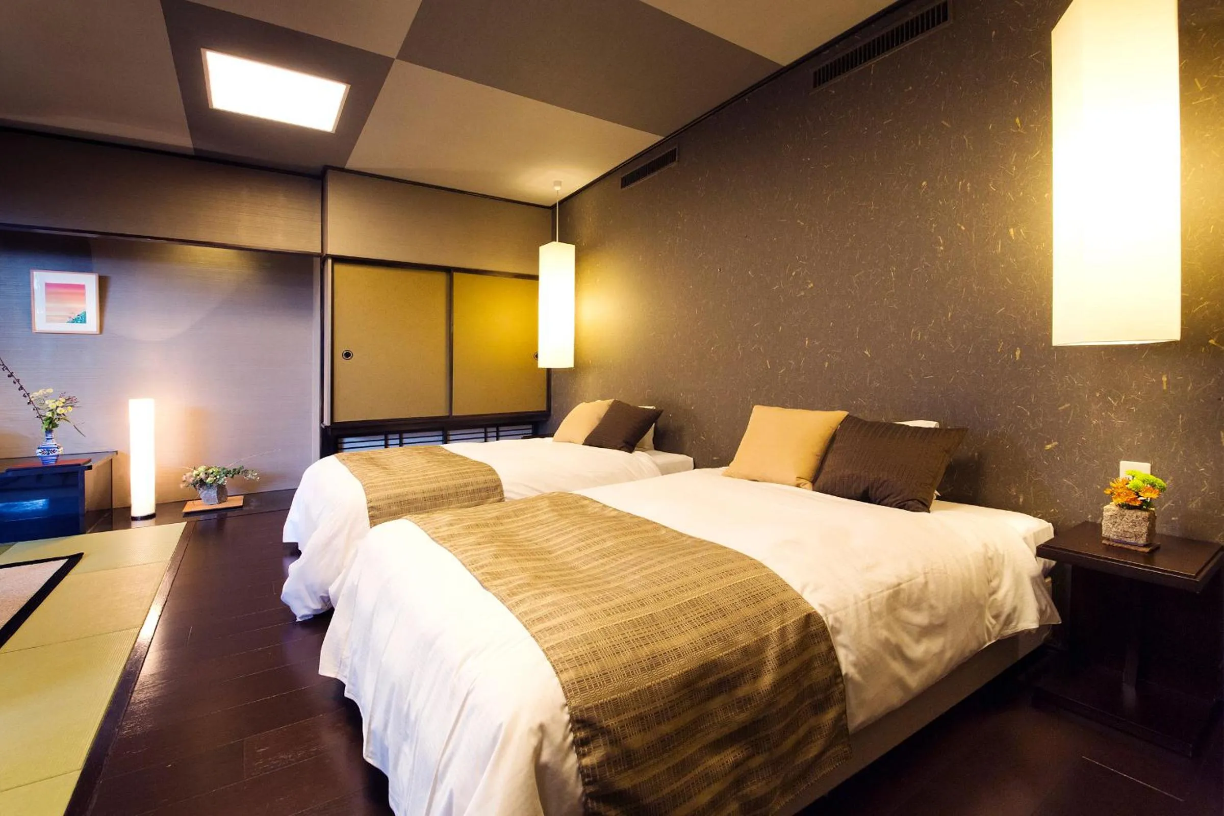 Bed in Yunaginoyu Hotel Hanajyukai