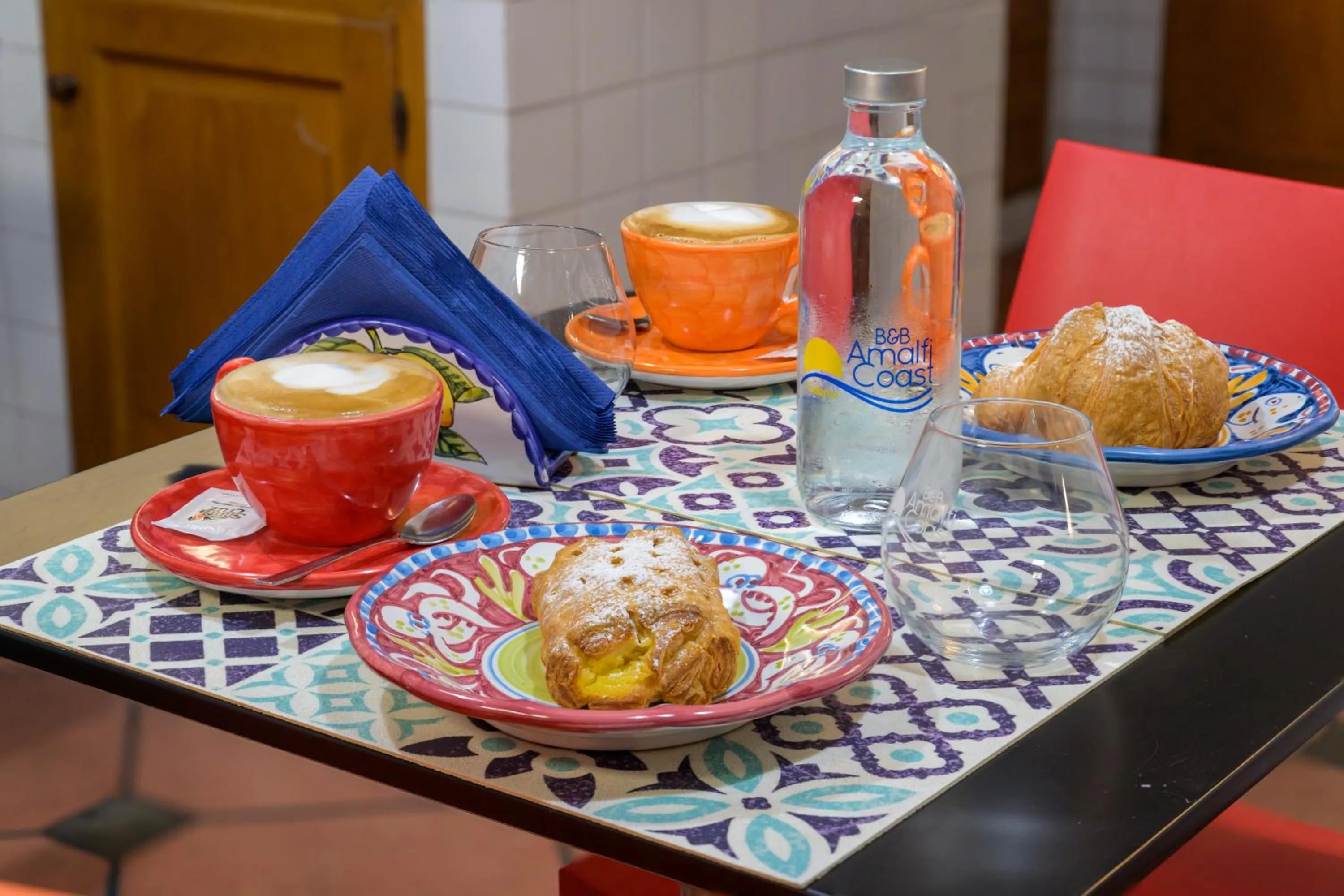 Food and drinks in B&B Amalfi Coast Salerno