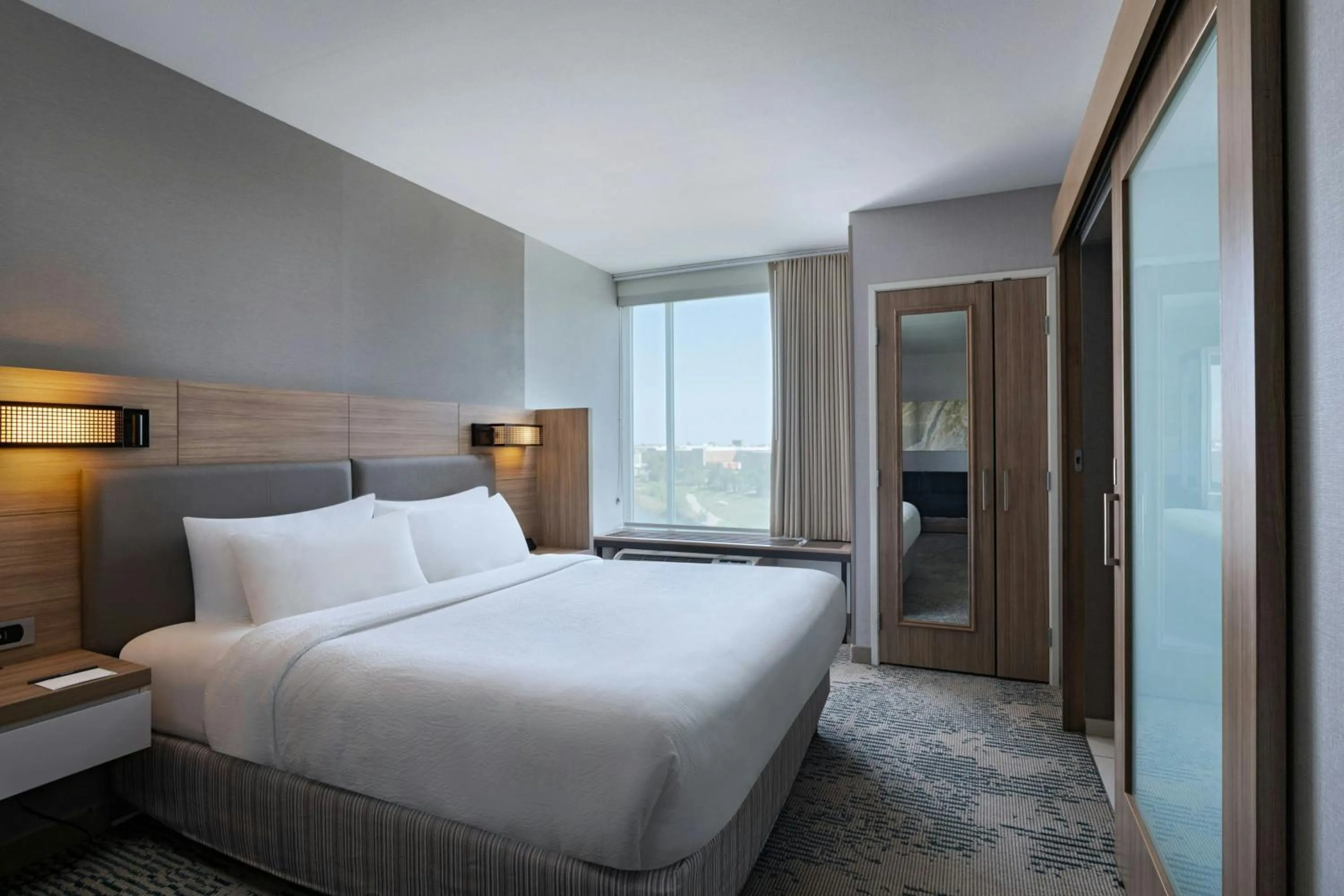 Bedroom, Bed in SpringHill Suites by Marriott Austin Cedar Park