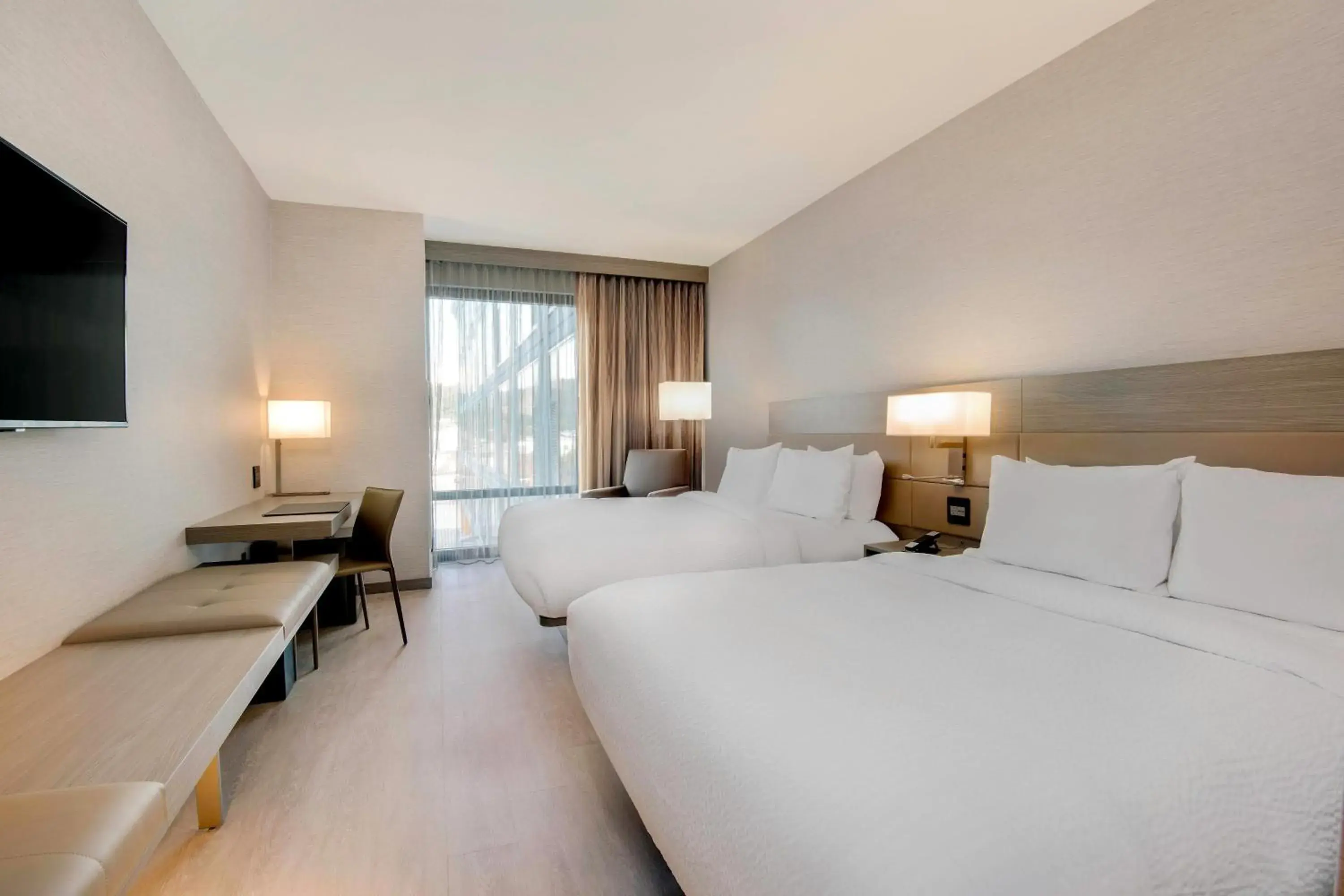 Queen Room with Two Queen Beds and Mountain View in AC Hotel Asheville Downtown Queen Room with Two Queen Beds and Mountain View in AC Hotel Asheville Downtown