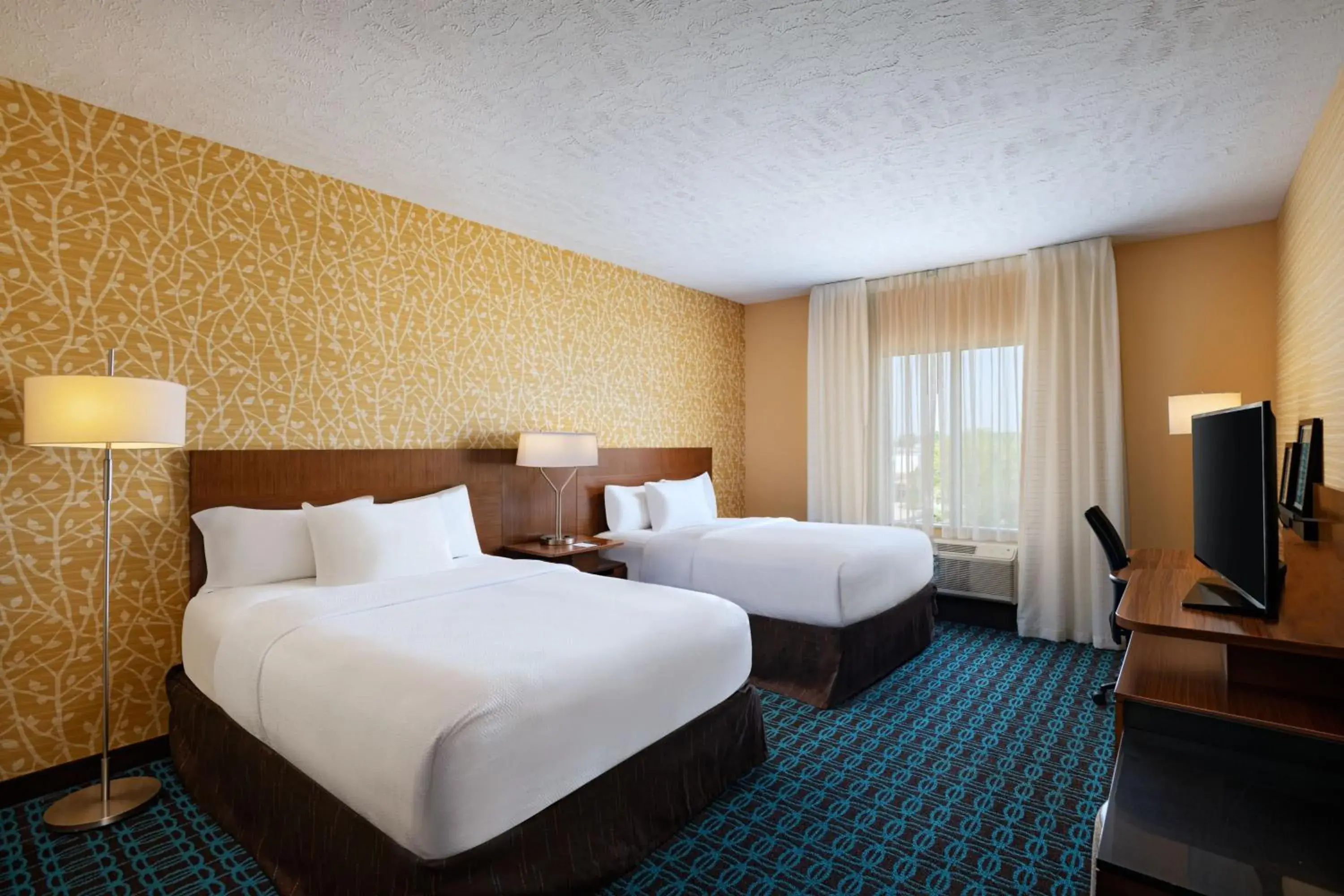 Queen Room with Two Queen Beds in Fairfield Inn & Suites by Marriott Lincoln Airport Queen Room with Two Queen Beds in Fairfield Inn & Suites by Marriott Lincoln Airport