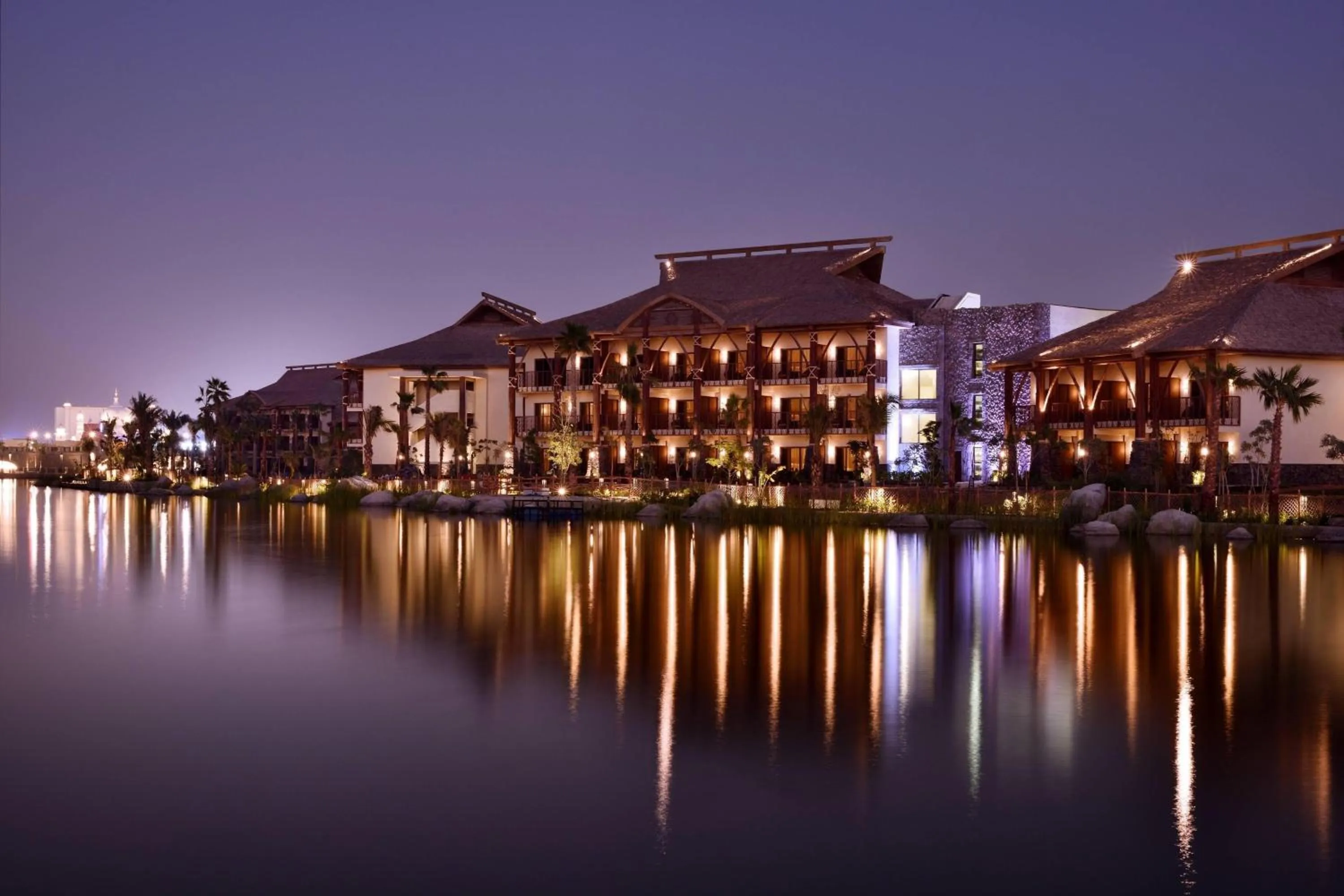 Property building in Lapita, Dubai Parks and Resorts, Autograph Collection