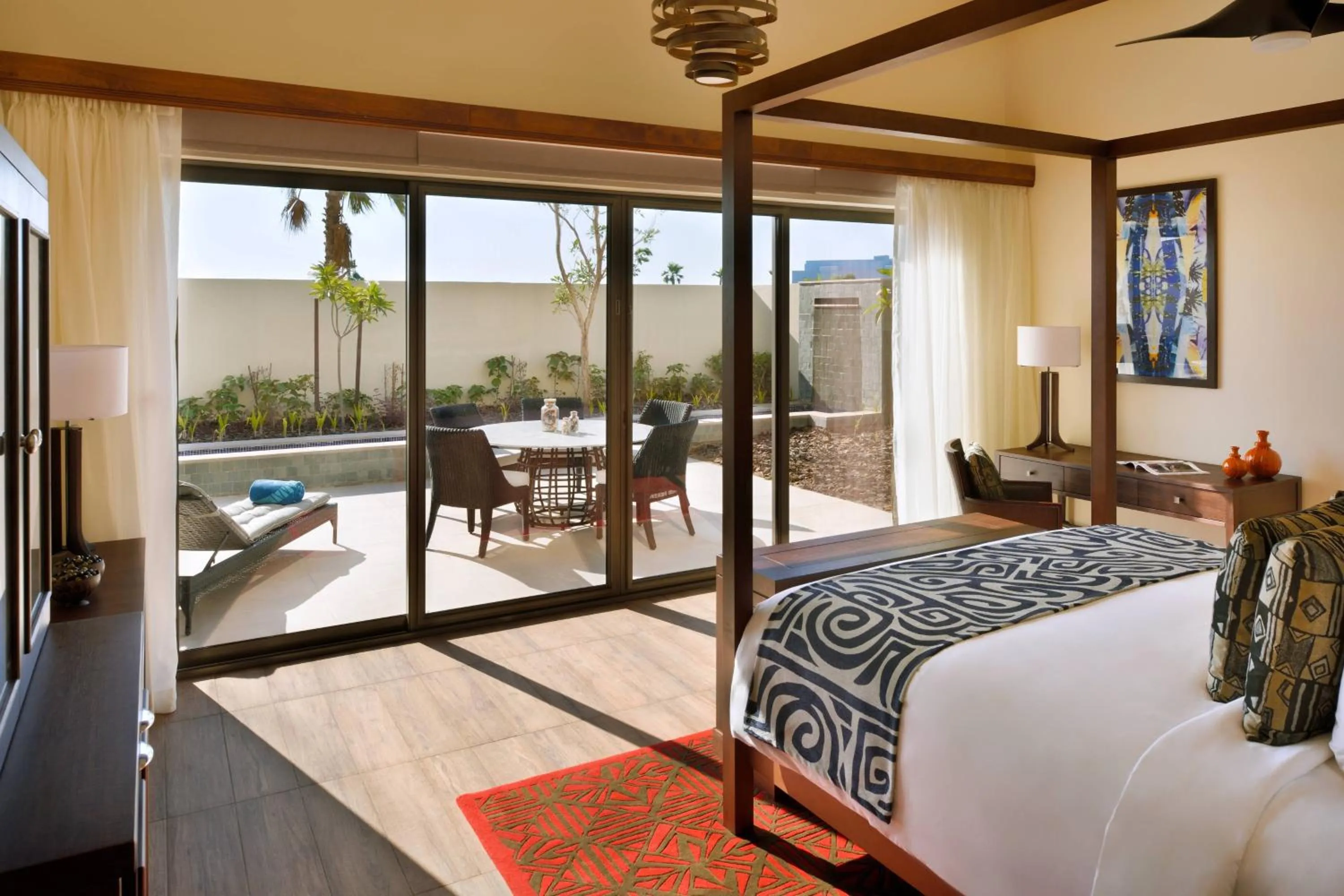 Bedroom, Bed in Lapita, Dubai Parks and Resorts, Autograph Collection