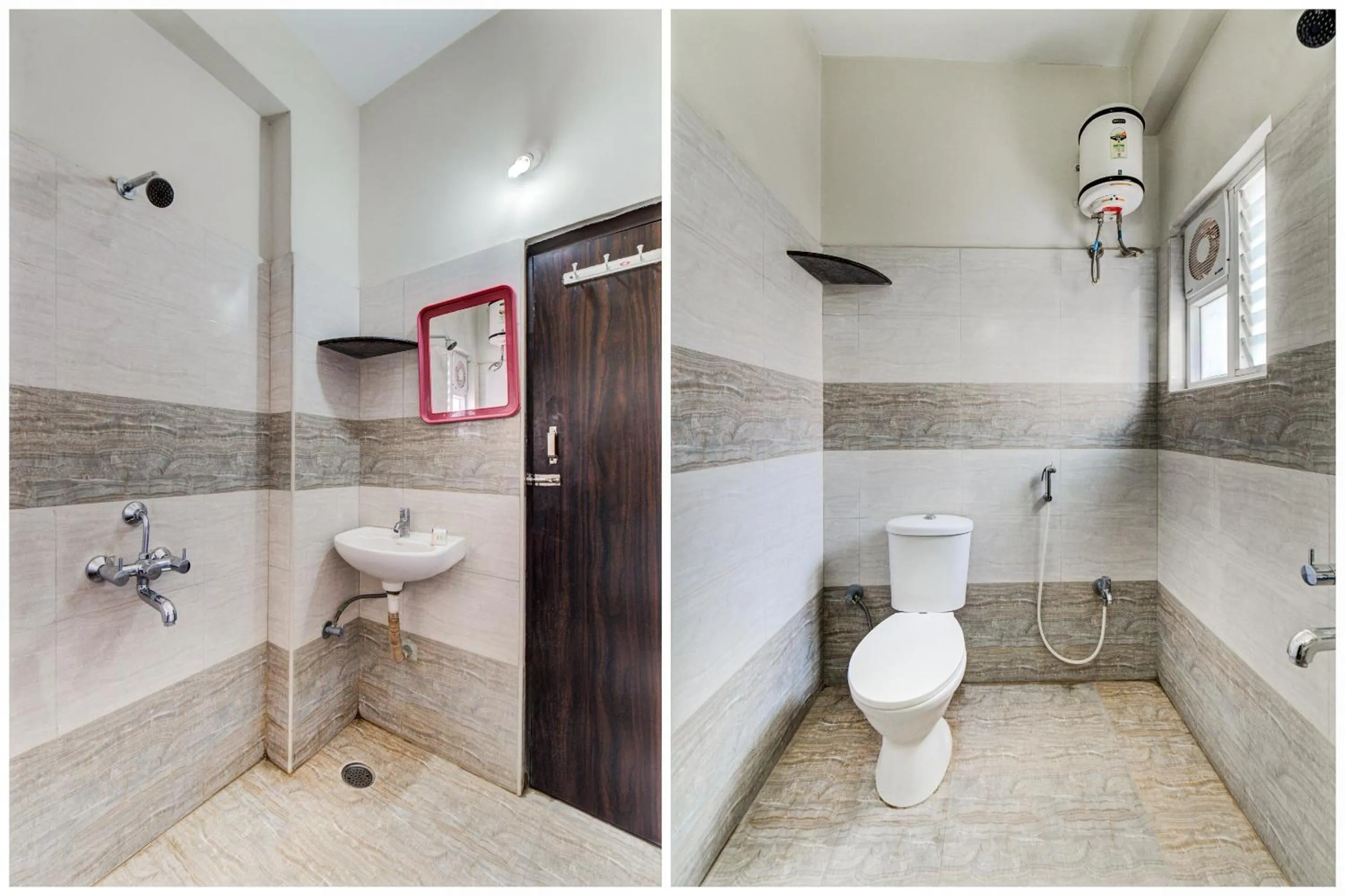 Bathroom in Hotel O The Royal Nest Near Shilparamam