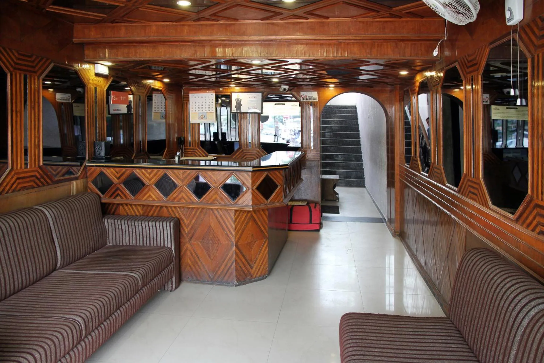 Lobby or reception in Hotel Raj