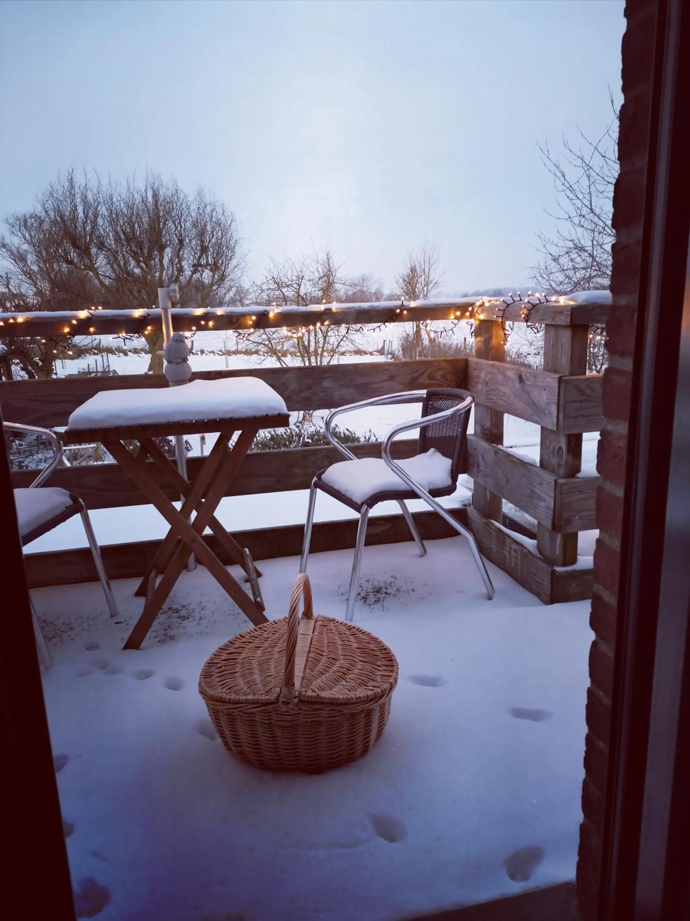 Winter in Entre monts et collines B&B et spa en option