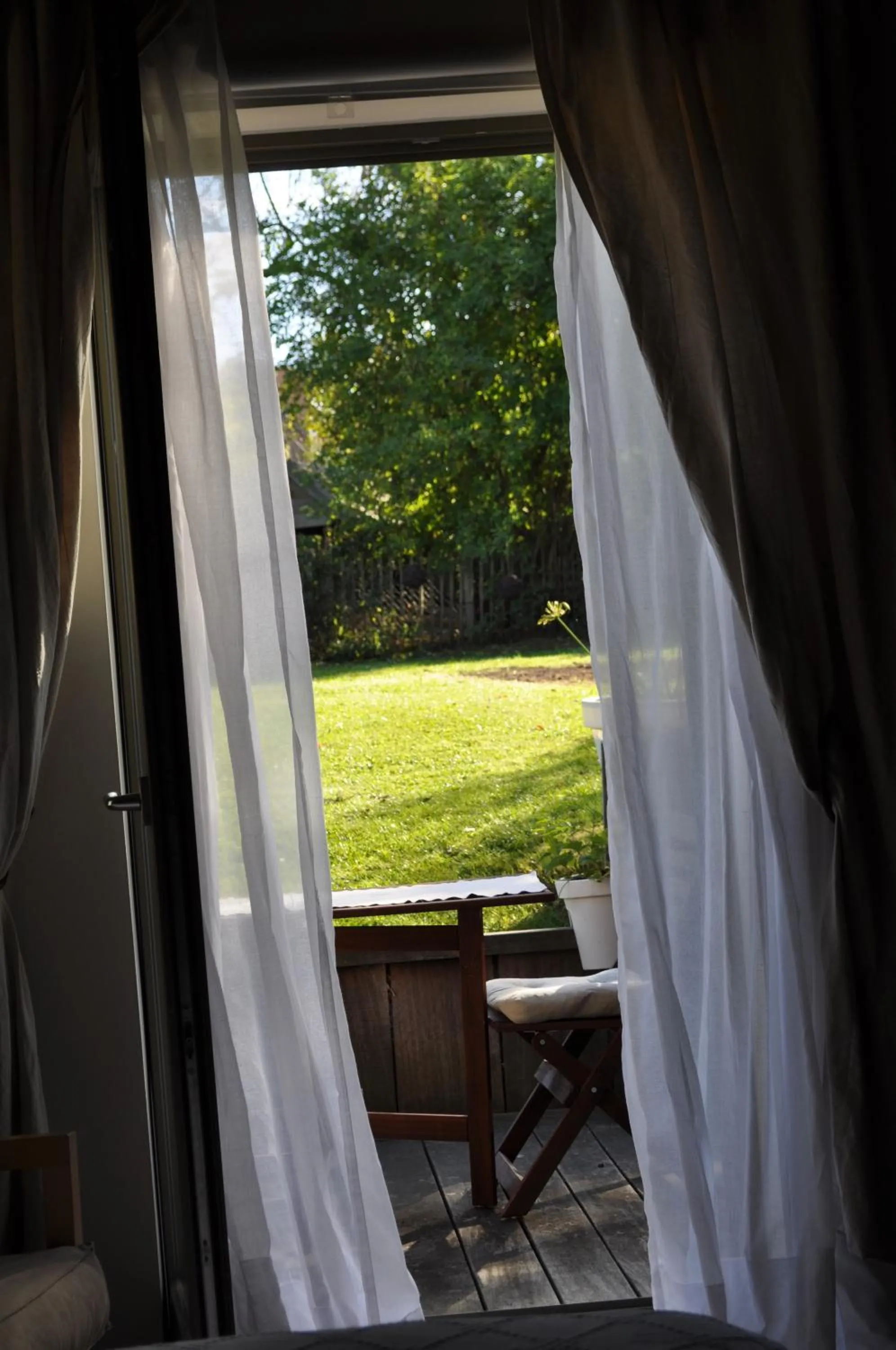 Garden view in B&B L'Eau Claire