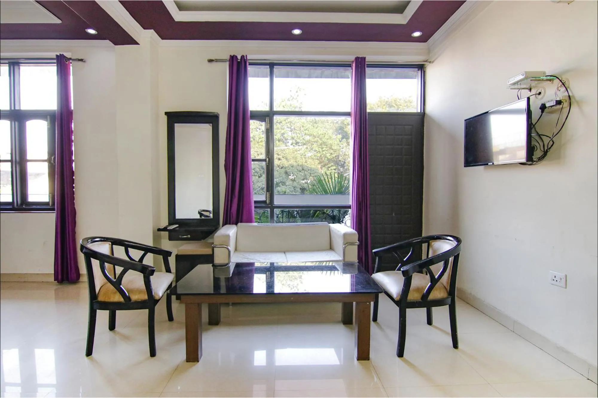 Seating area in FabHotel City Palace